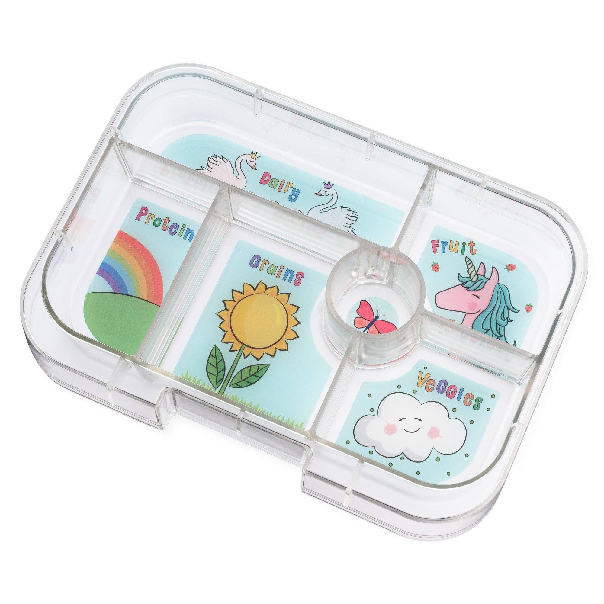 Auslaufsichere Bento-Lunchbox für Kinder - Yumbox Lavande Lila (Einhorn)