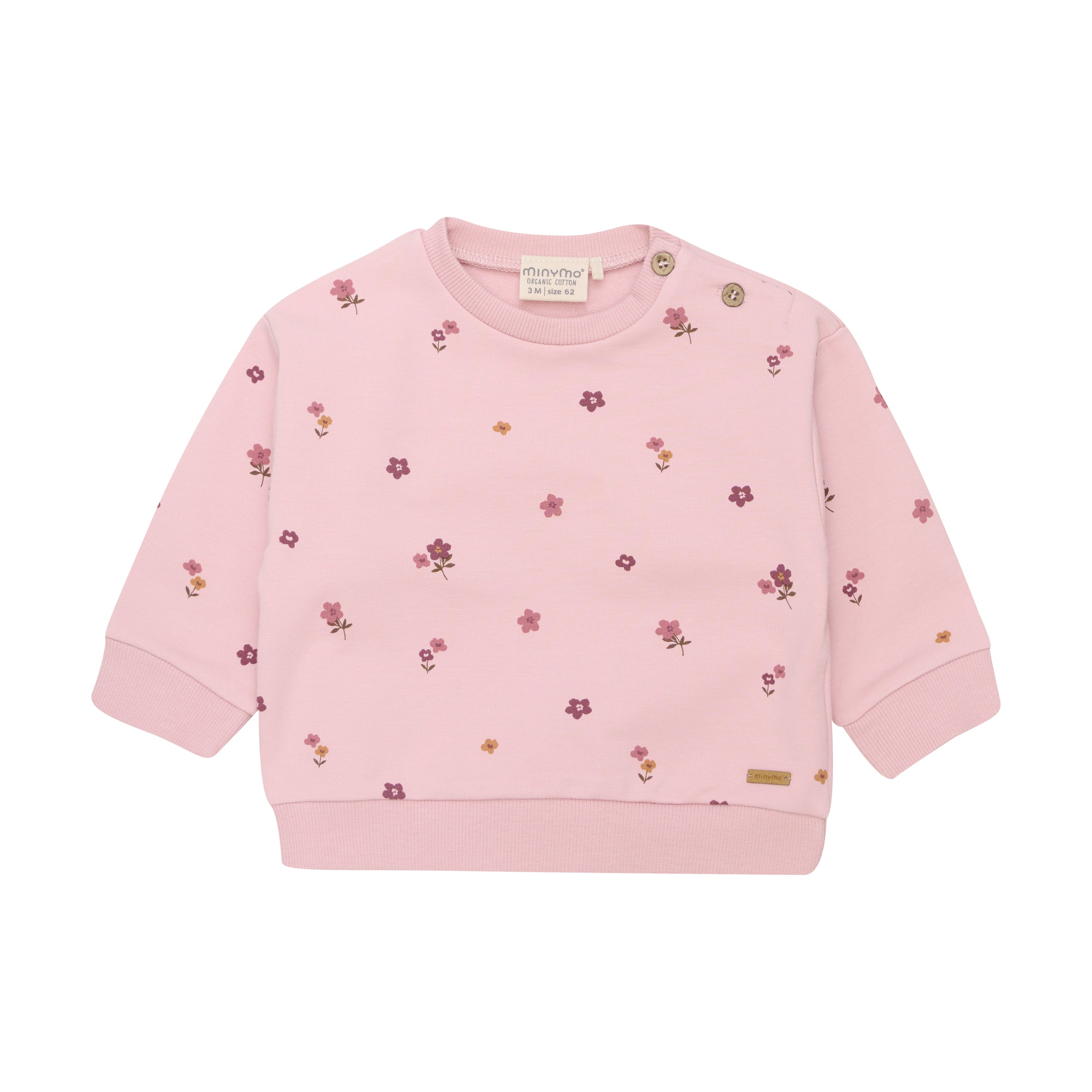 Minymo 2-teiliges Baby-Set – Sweatshirt & Leggings mit Blümchenprint