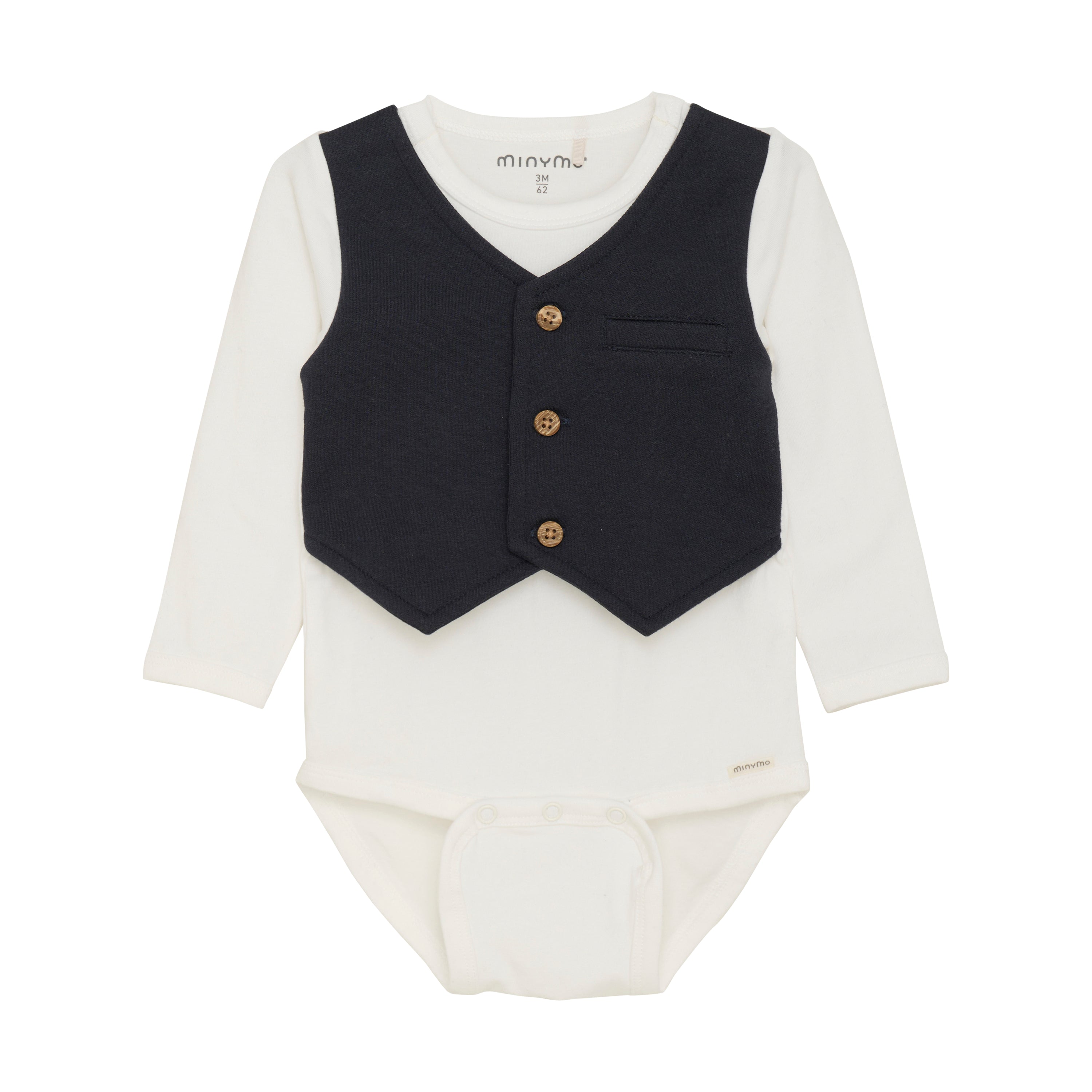 Langarmbody mit Weste