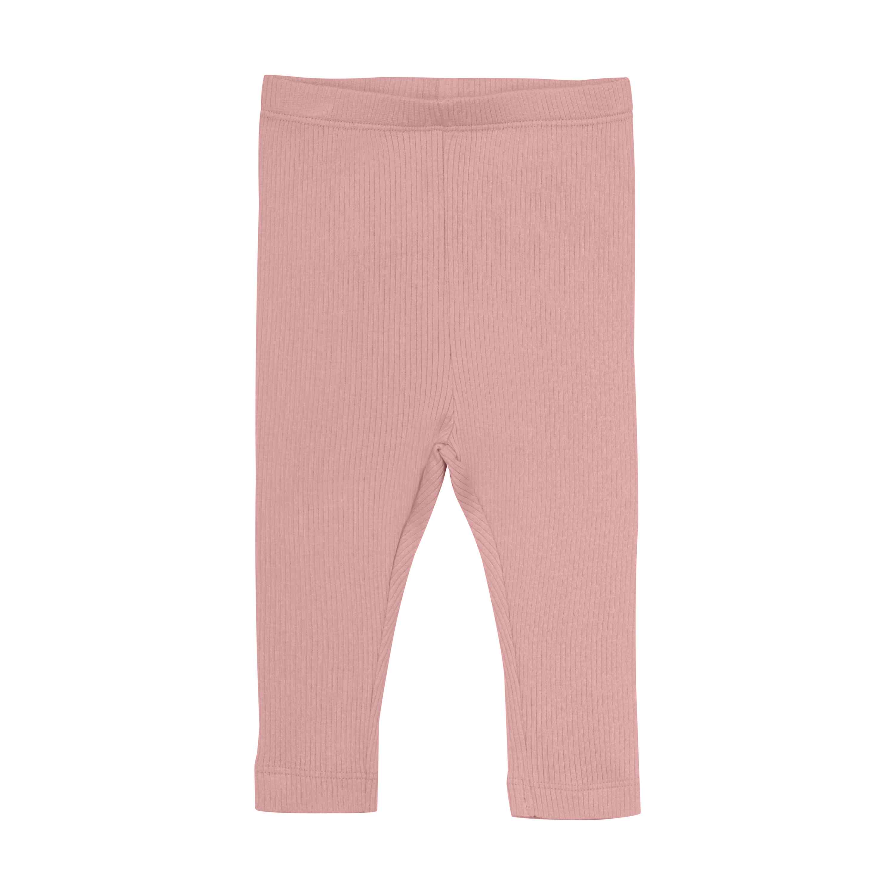 Rib-Leggings rosa