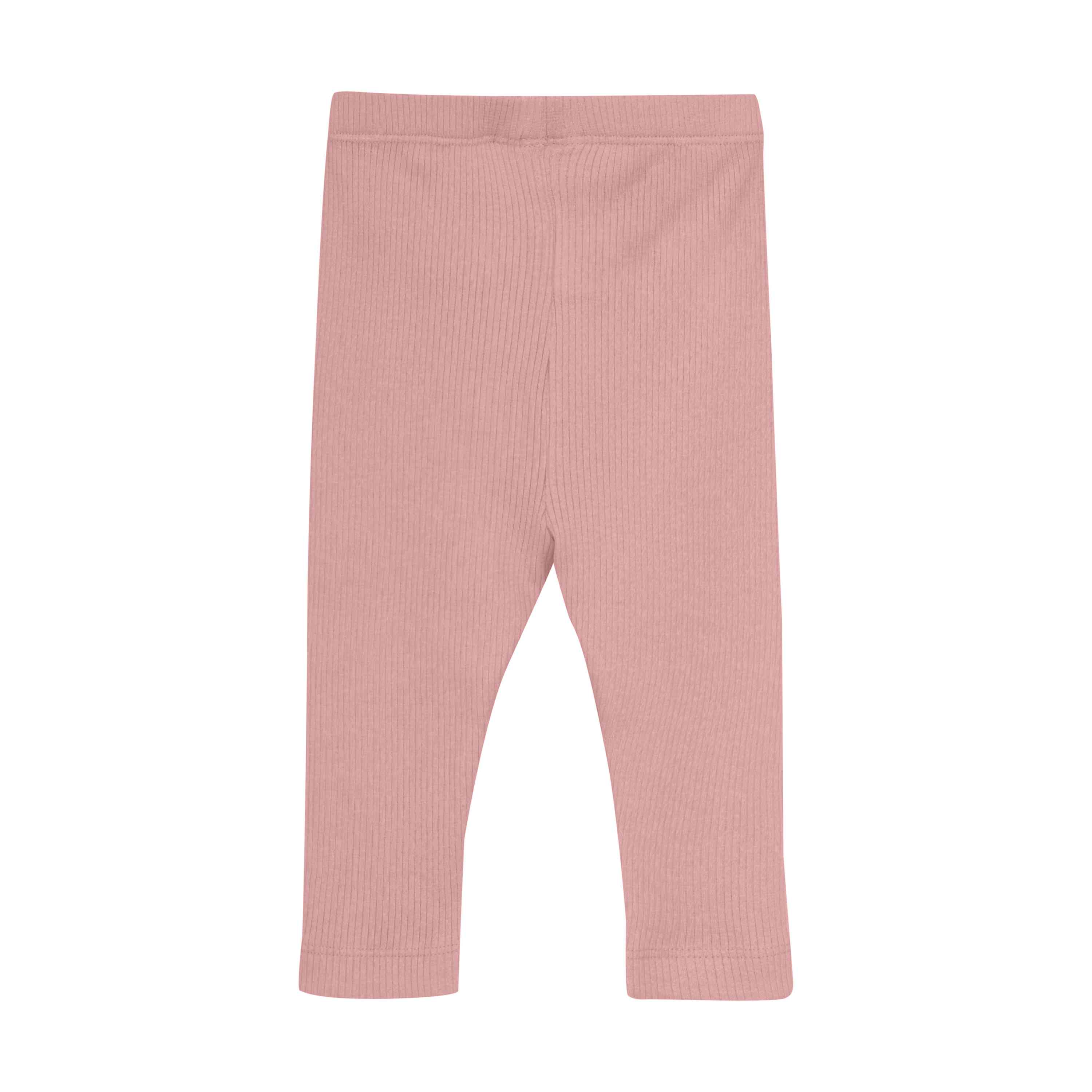 Rib-Leggings rosa
