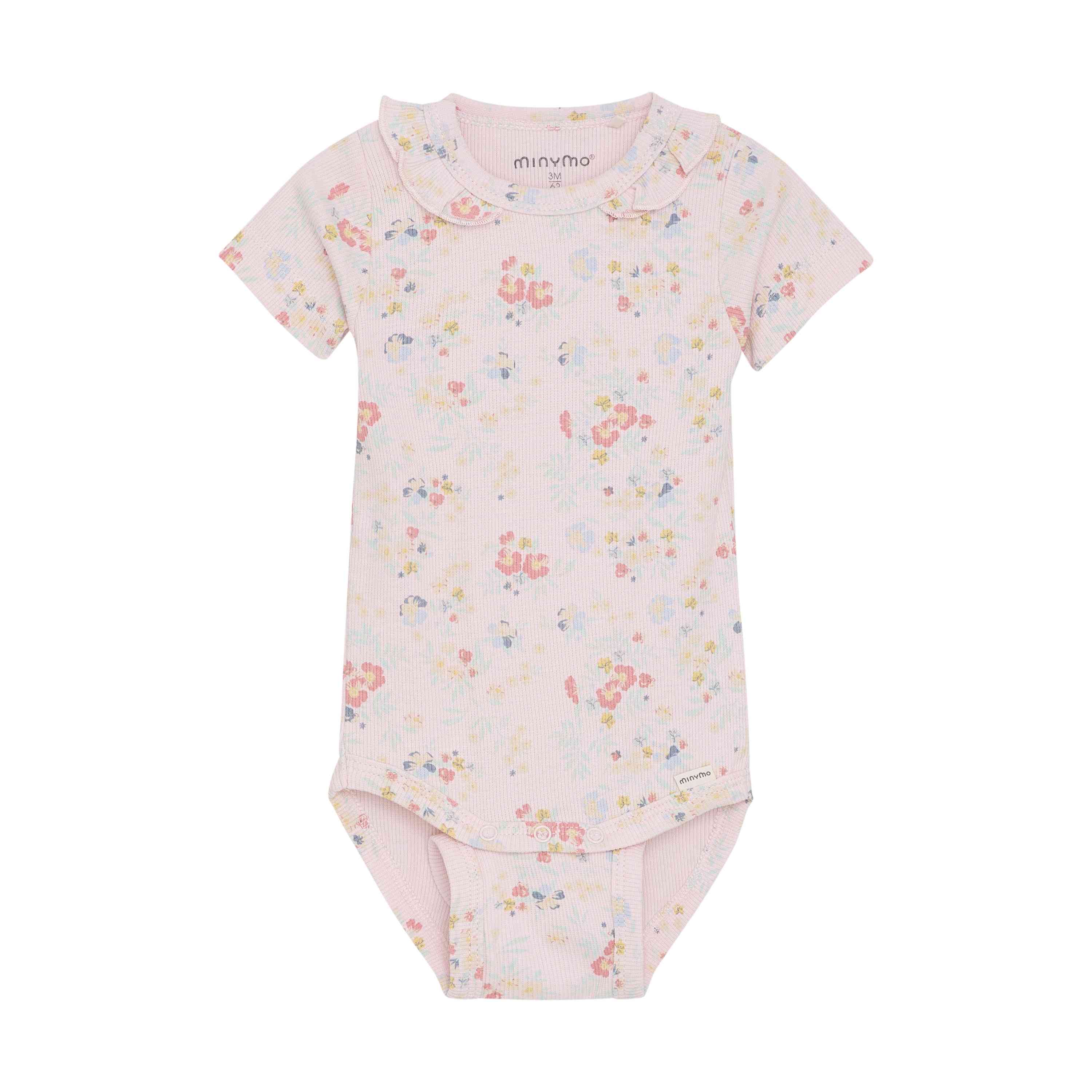 Body kurzarm aus Bambus – Blumenprint