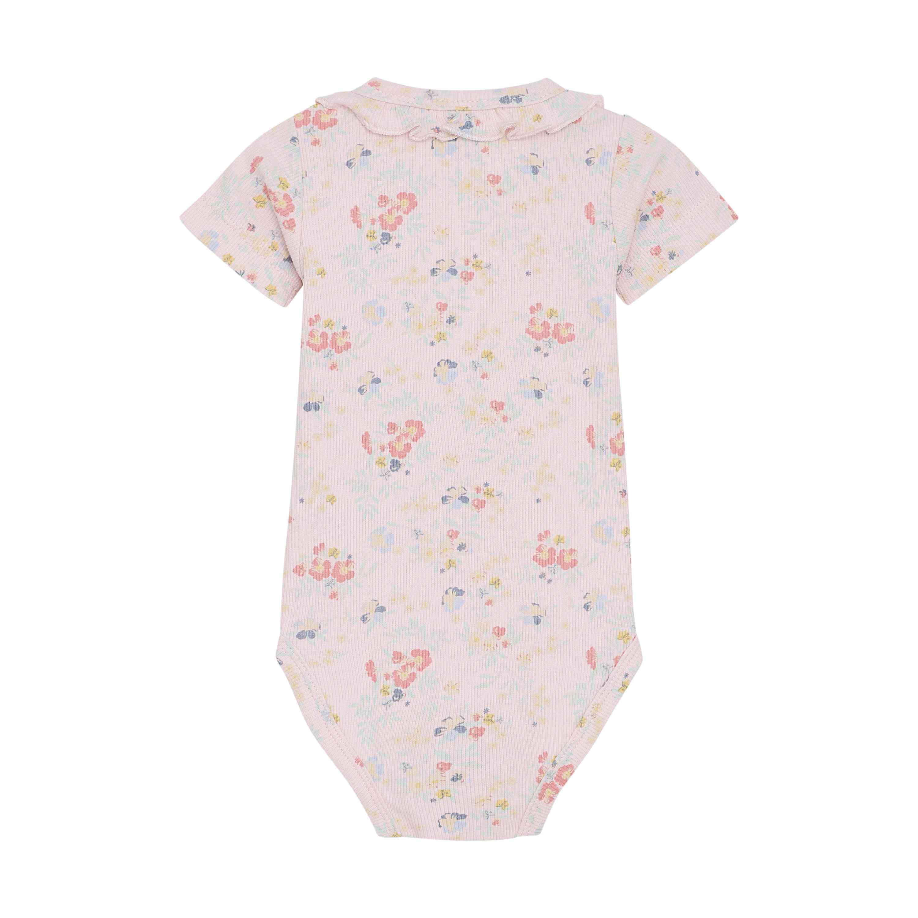 Body kurzarm aus Bambus – Blumenprint