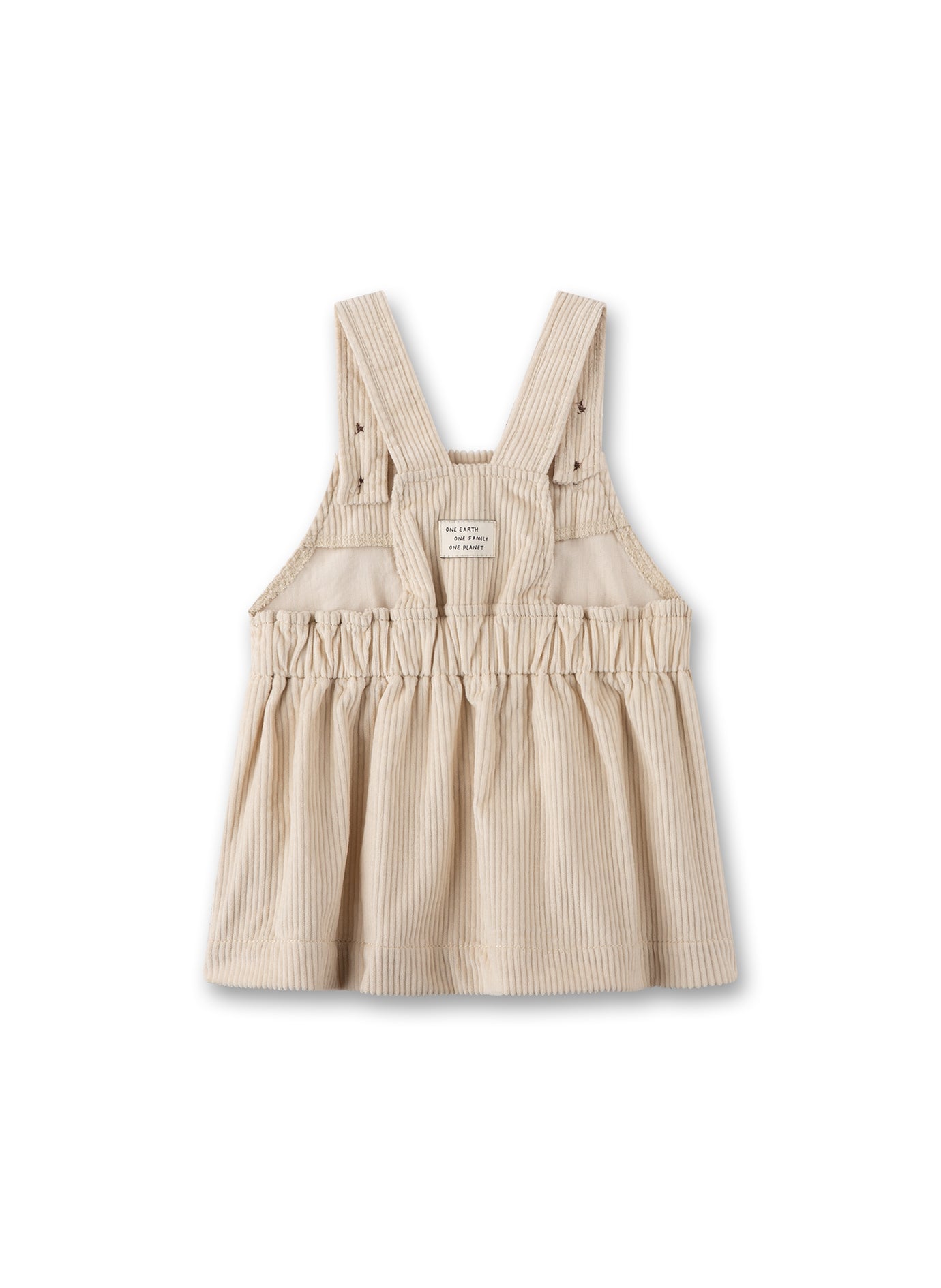 Cordkleid Latzkleid Beige