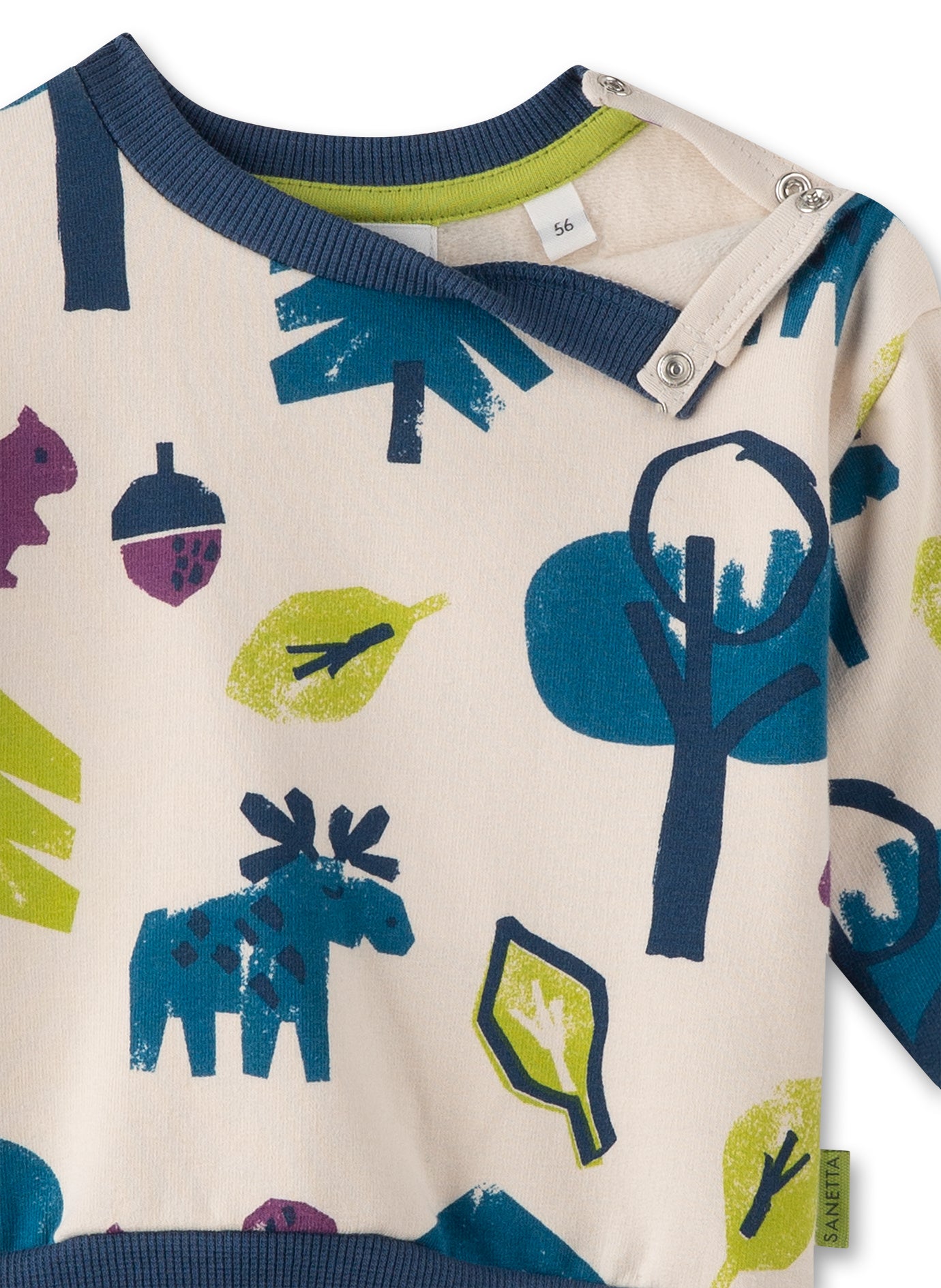 Sweatshirt Elch GOTS