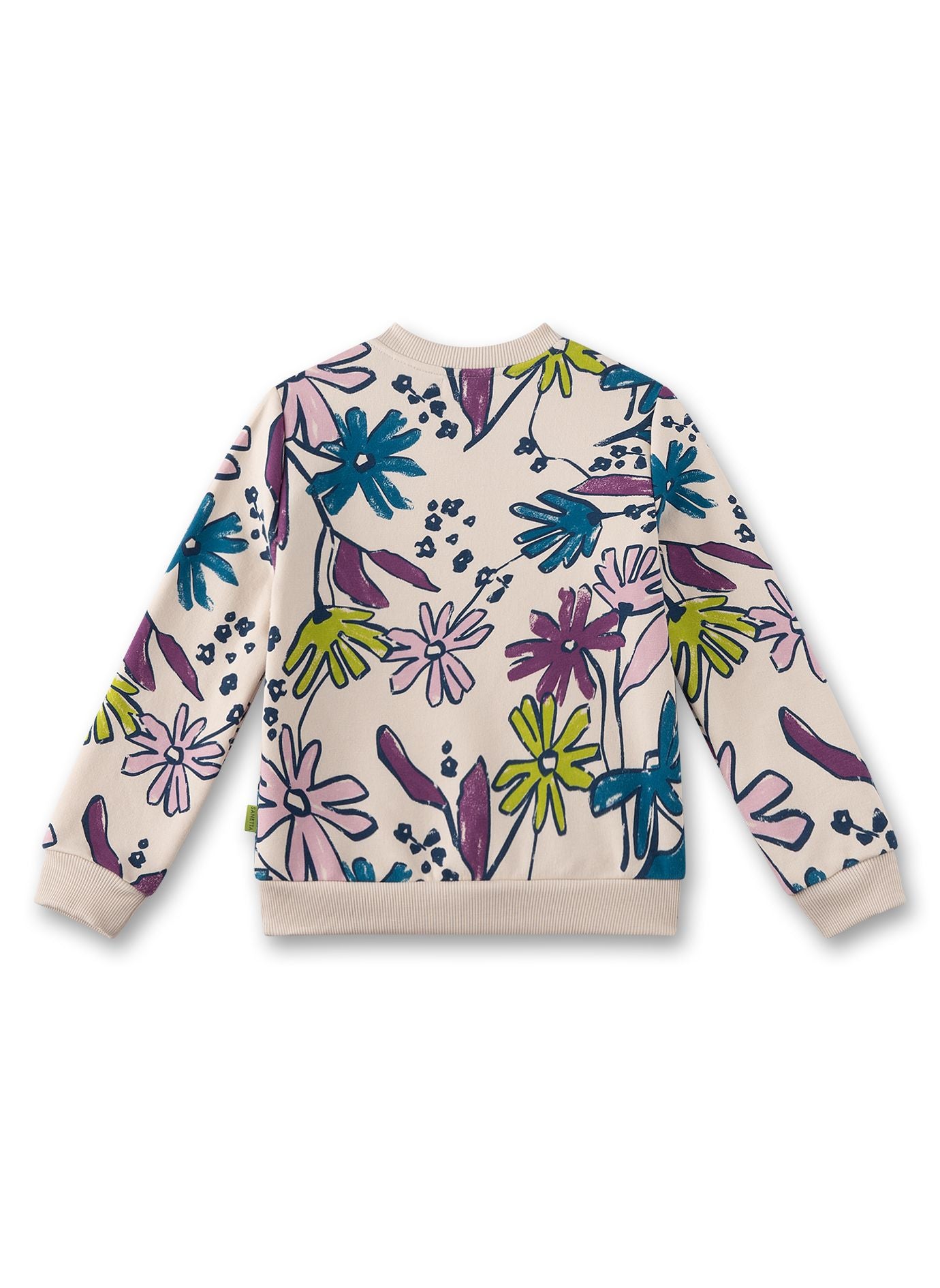 Sweatshirt Blumenmuster GOTS