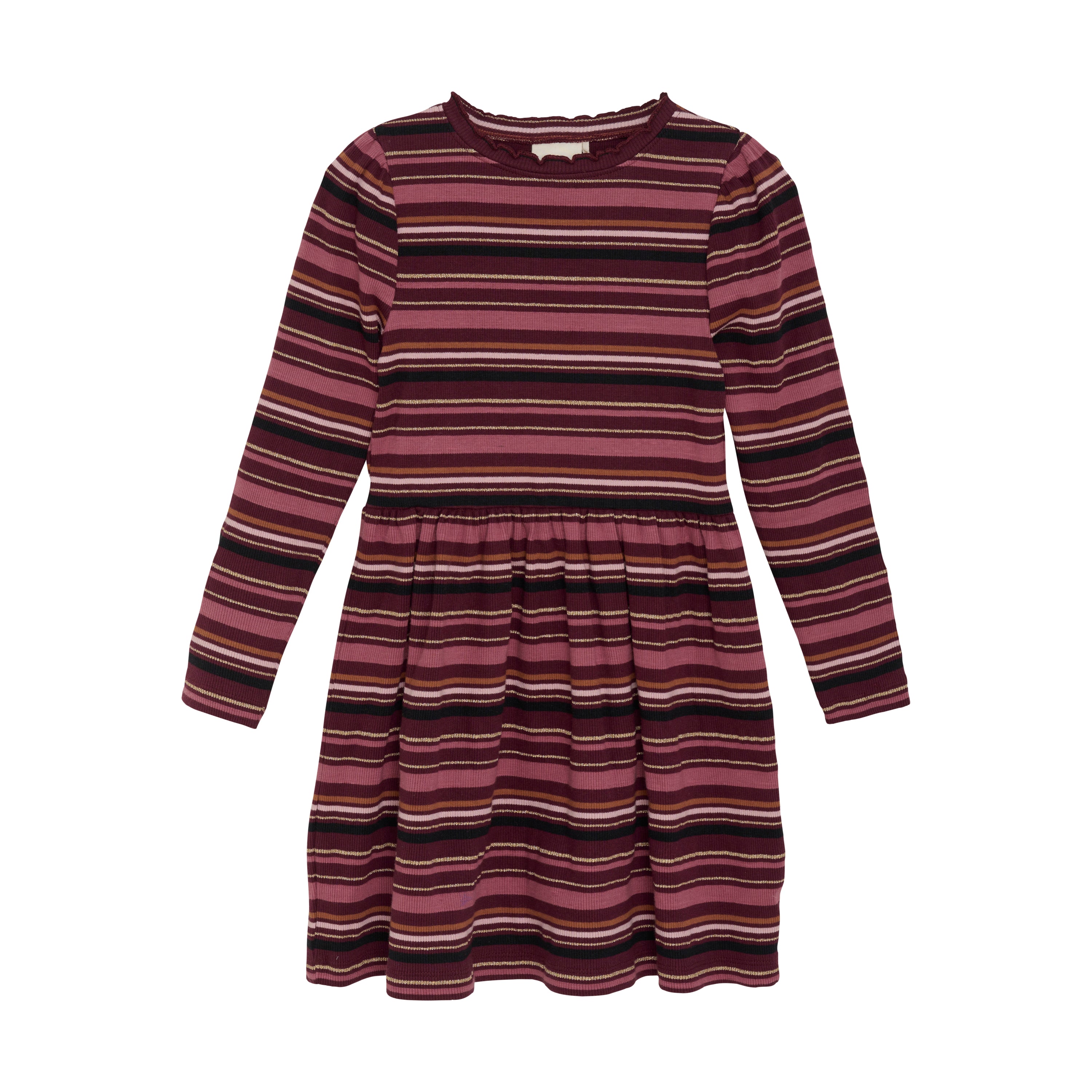 Langarmkleid mit Glitzereffekt