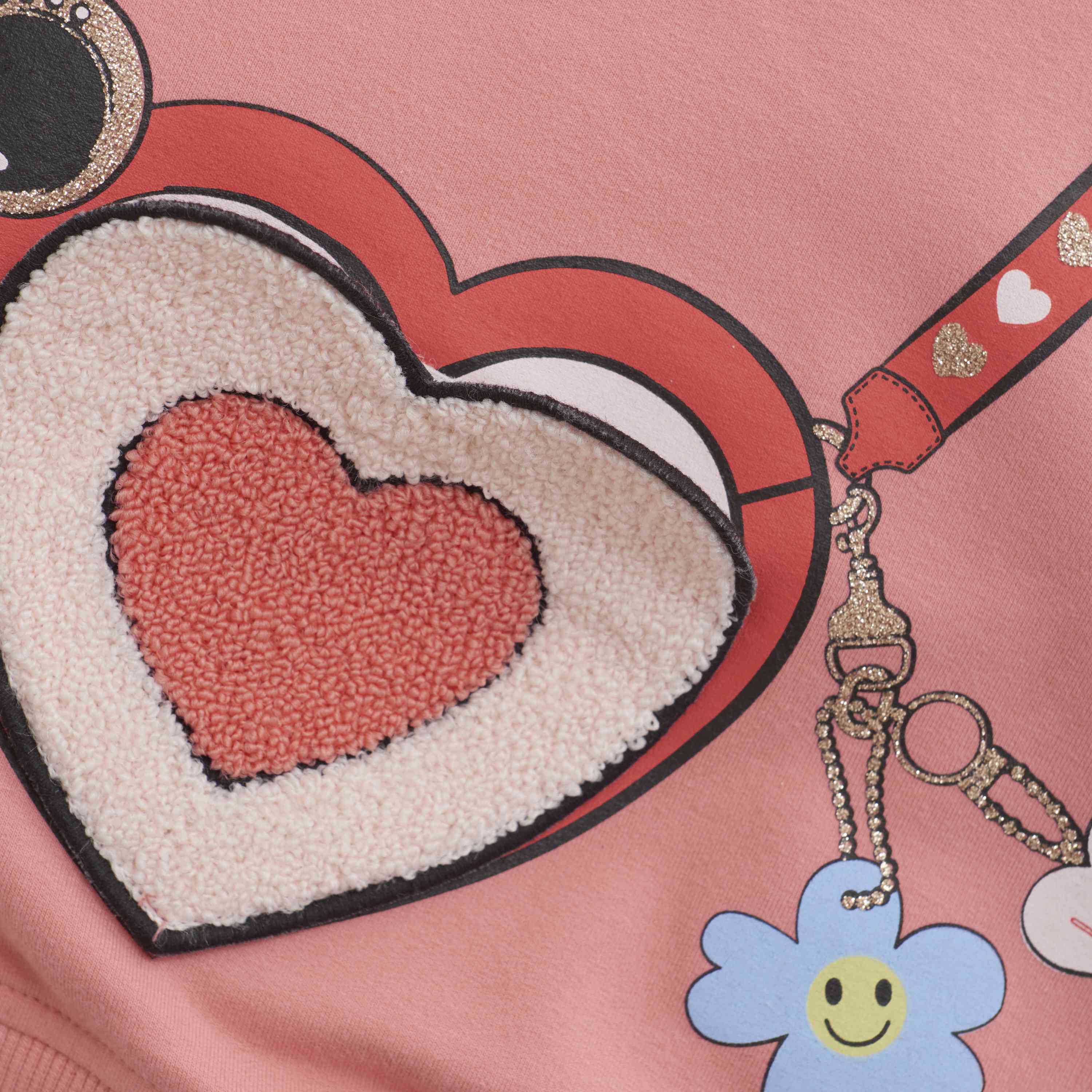 Pullover mit Plüsch-Herz