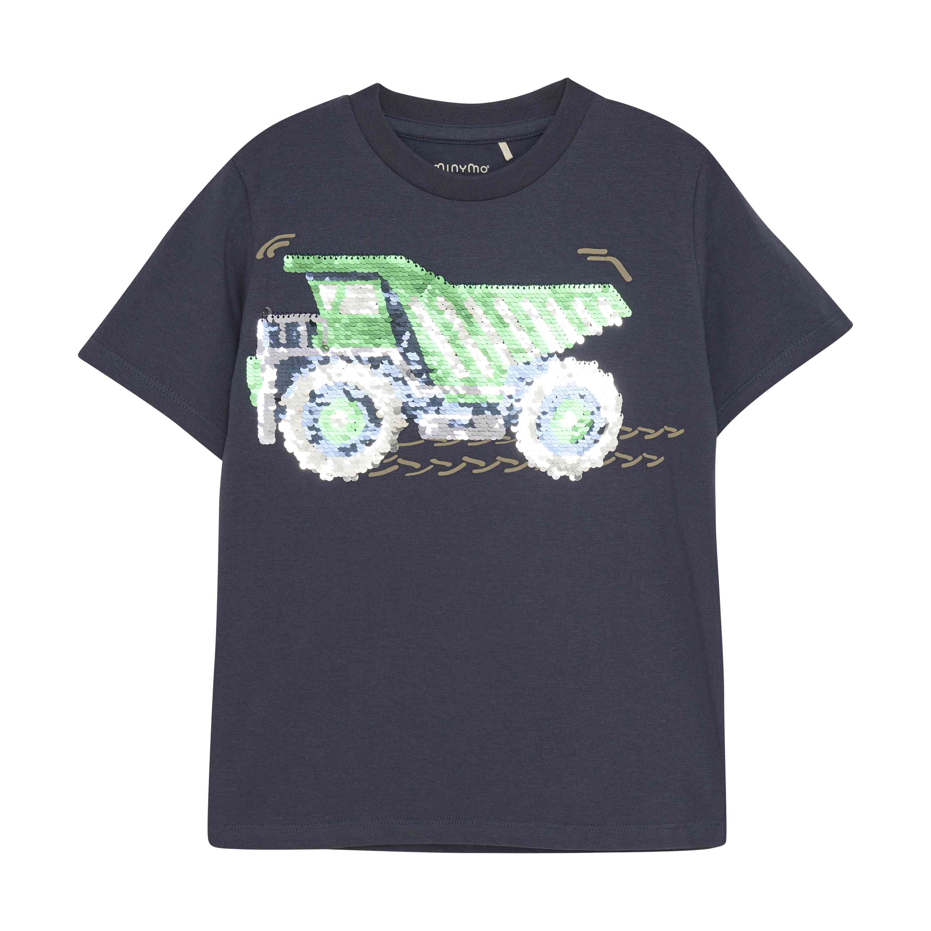 T-Shirt mit Pailletten-Lastwagen