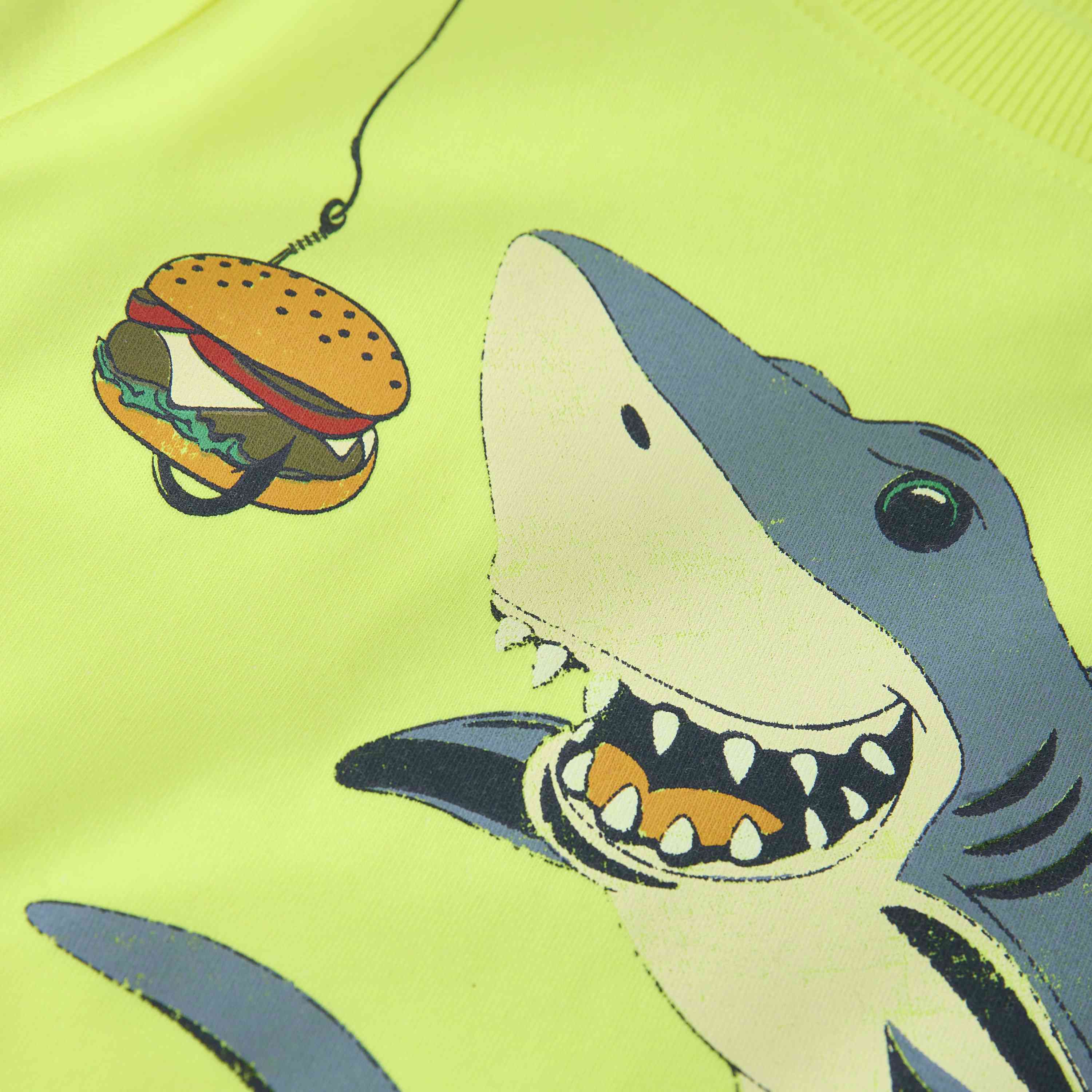 T-shirt Haifisch gelb