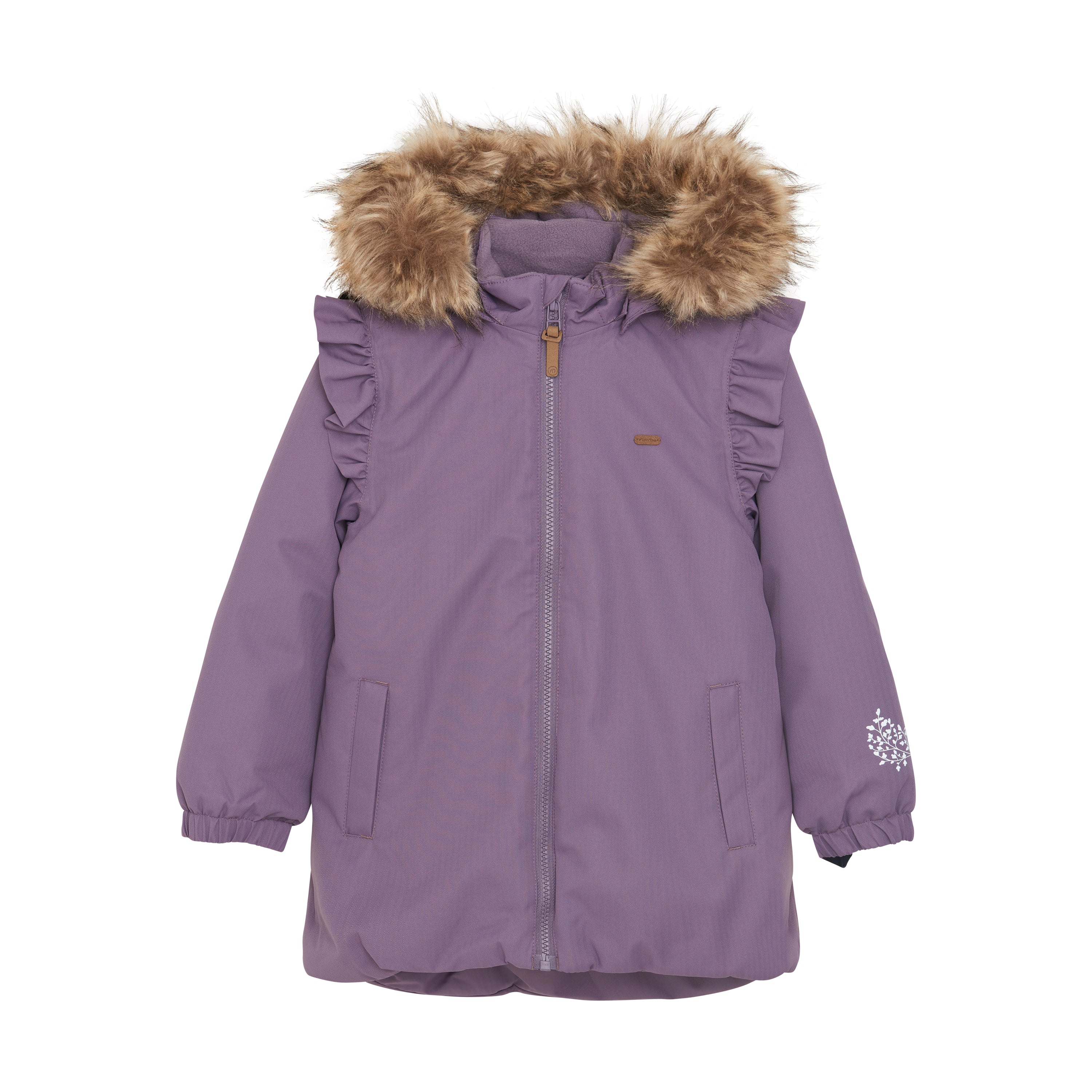 Winterjacke lila