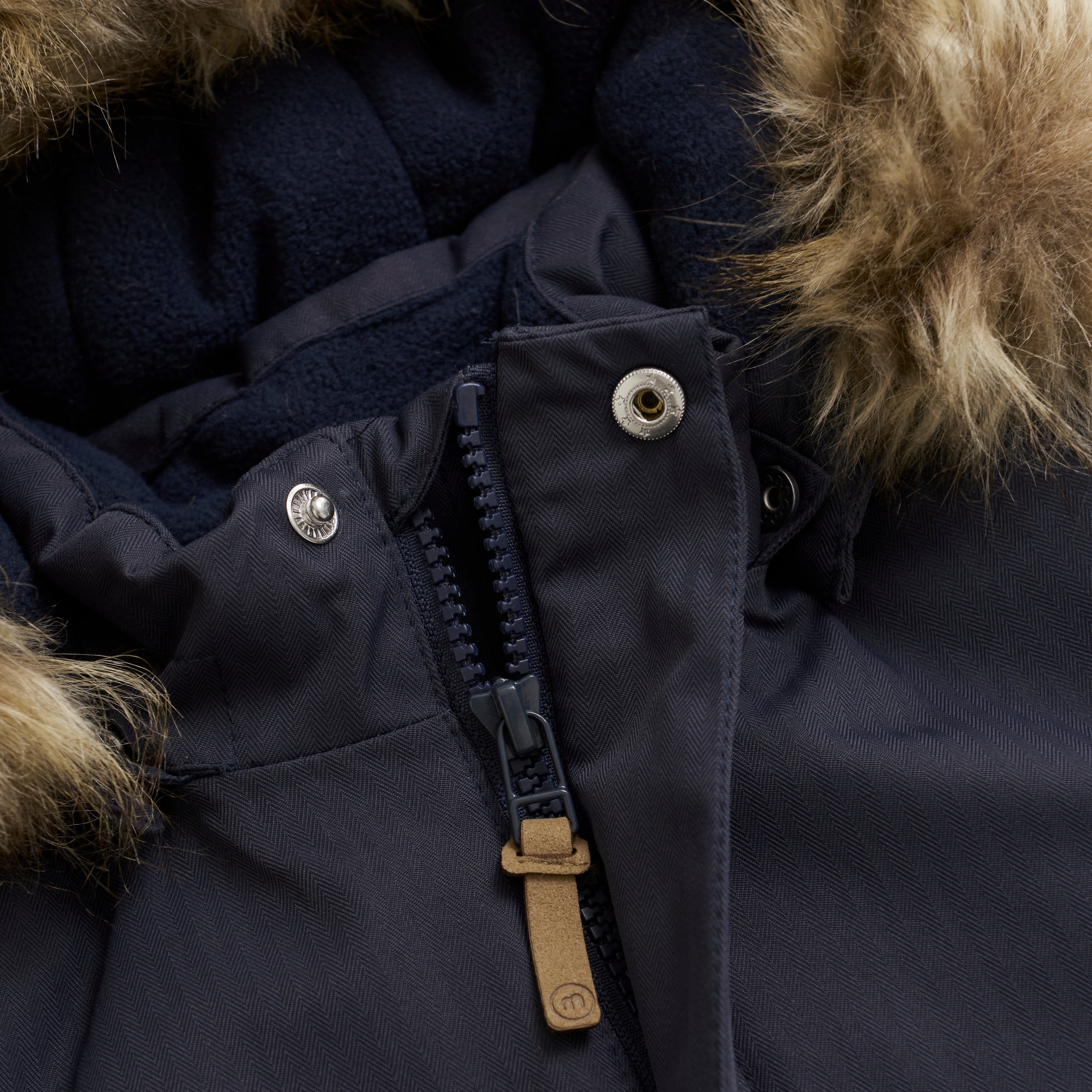 Winterjacke blau mit abnehmbare Kapuze