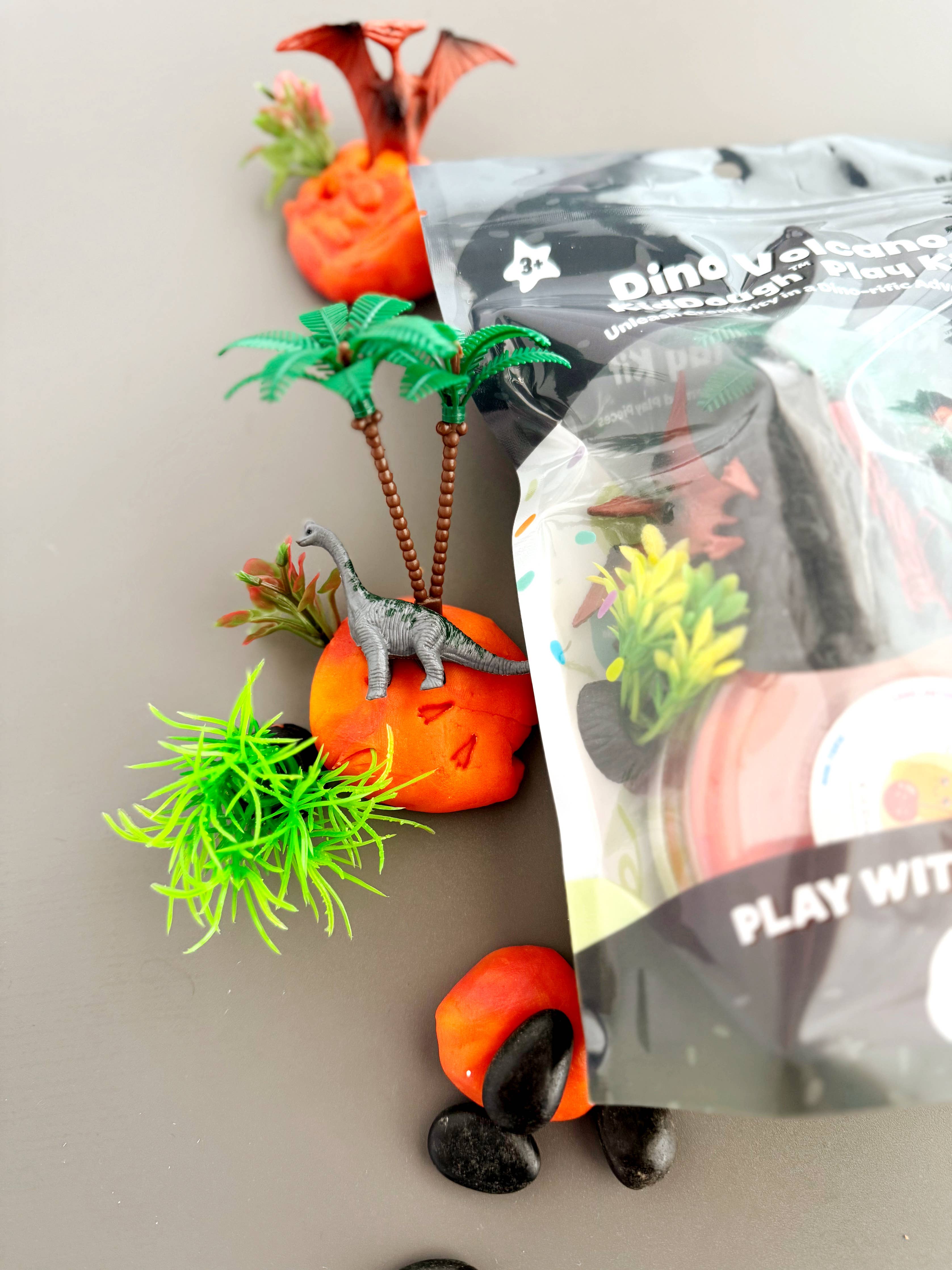Dino Vulkan KidDough Spielset