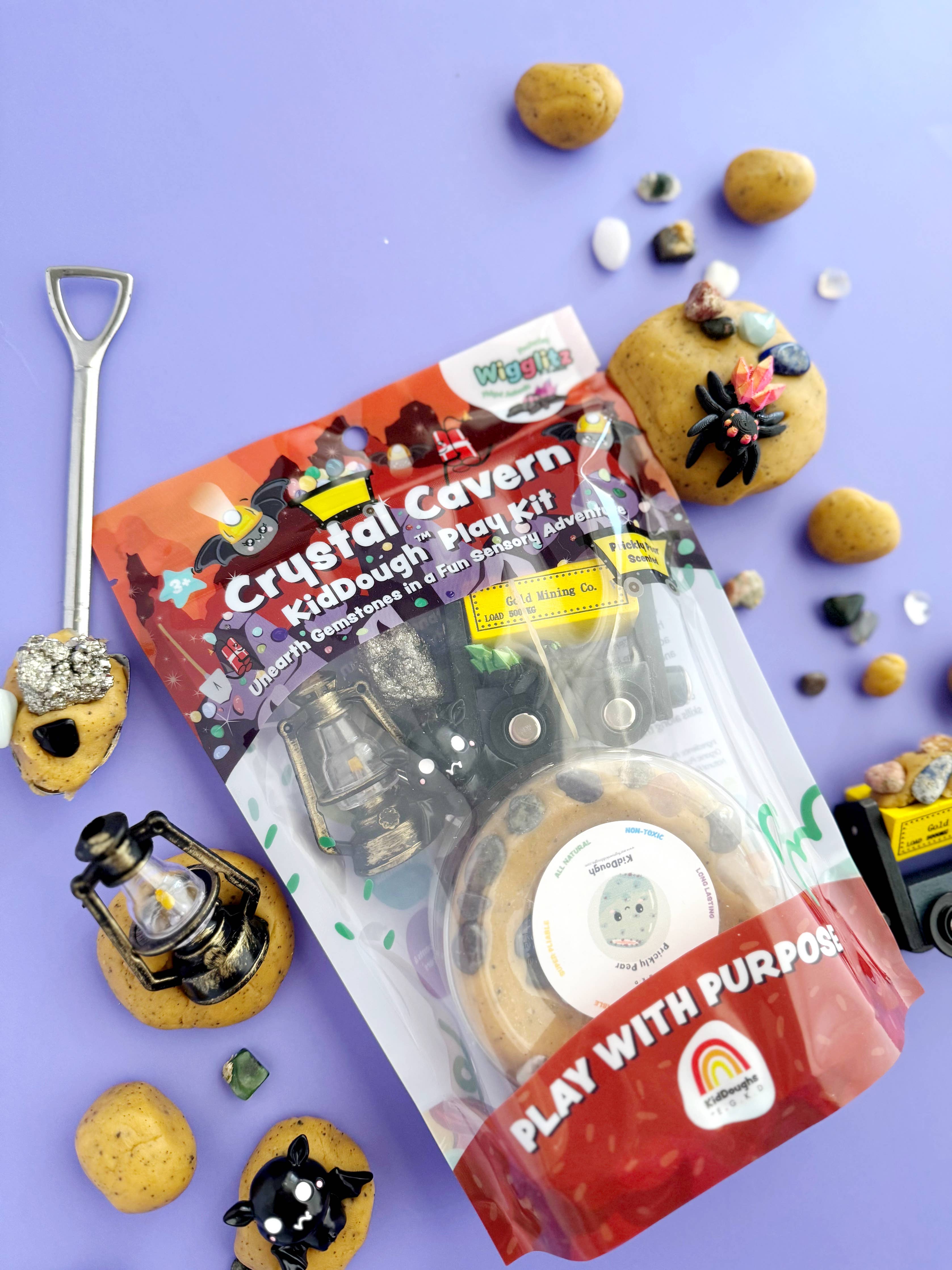 Kristallhöhlen-KidDough-Spielset mit Wigglitz