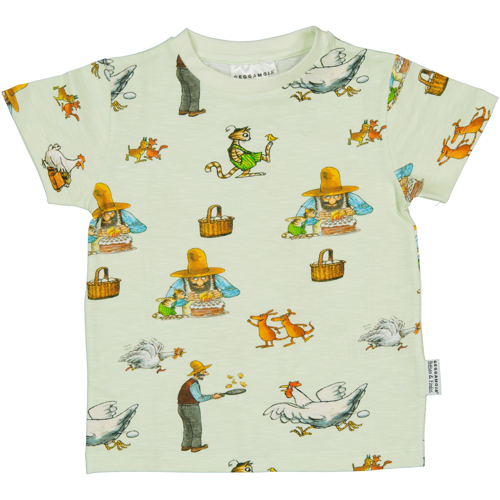 T-Shirt Pettersson & Findus Hellgrün