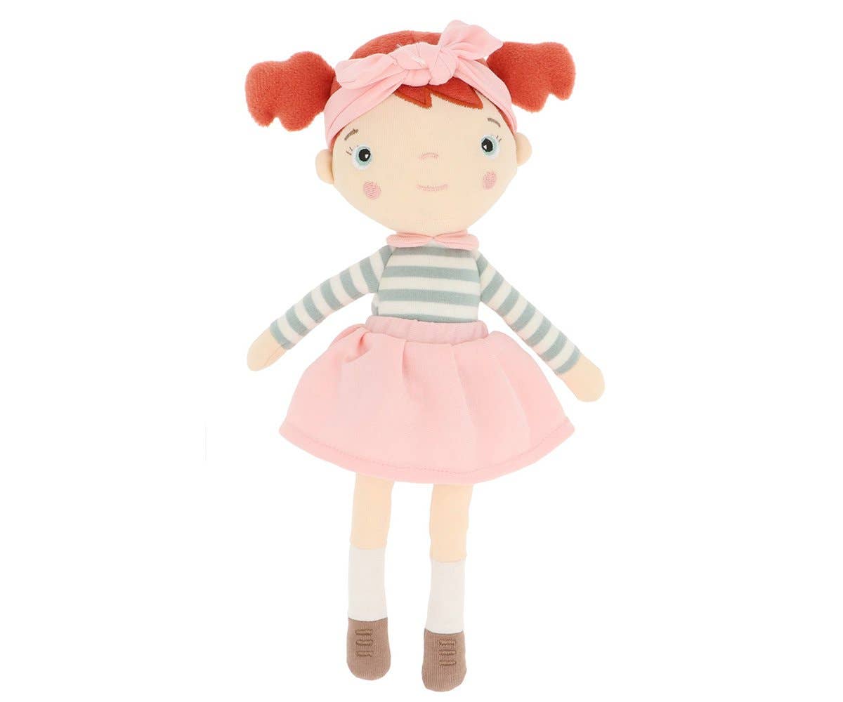 Stoffpuppe Mia - Geschenk für Babys und Neugeborene