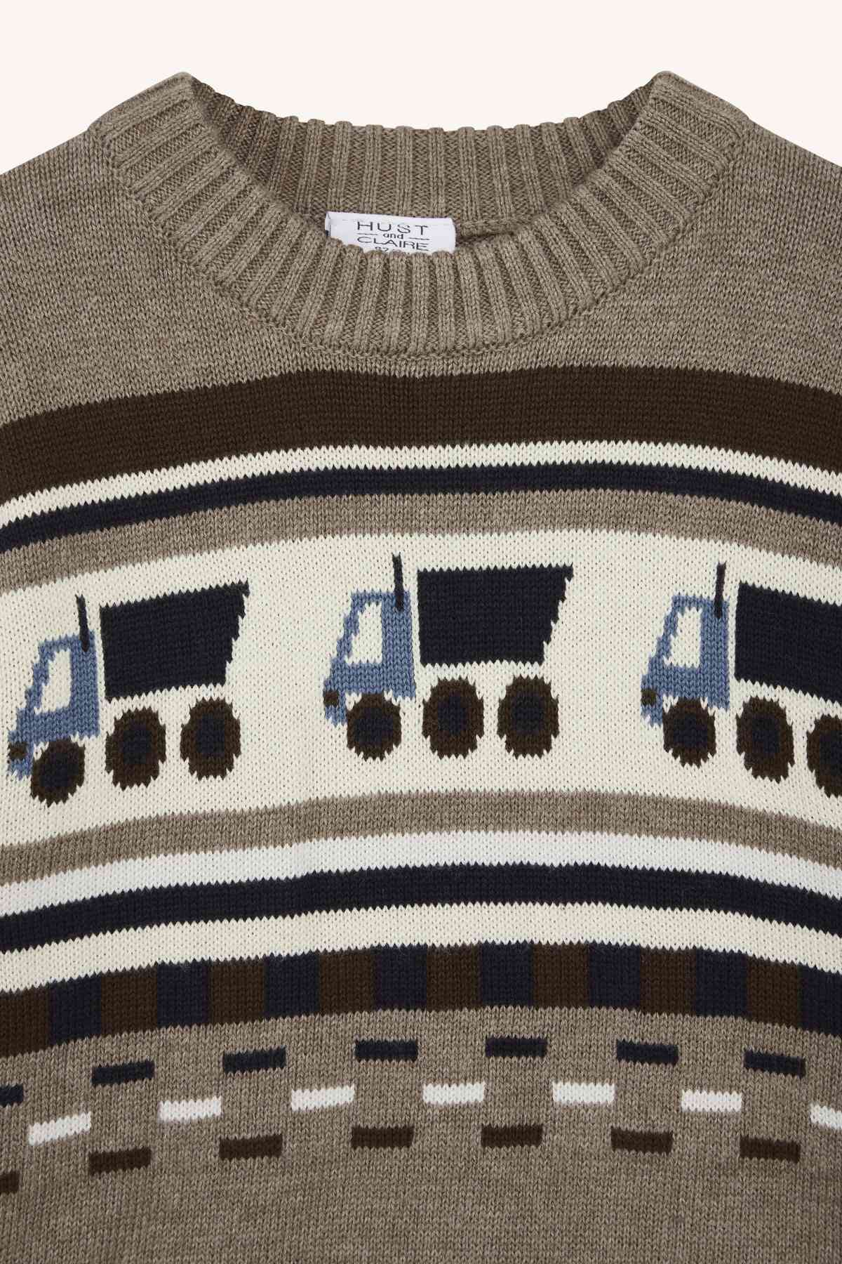 Pelle - Pullover gestrickt Lastwagen