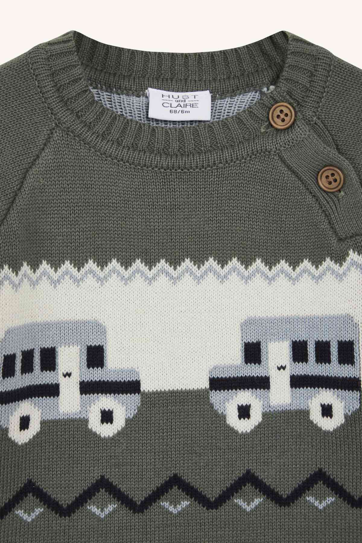 Palle - Pullover gestrickt Auto