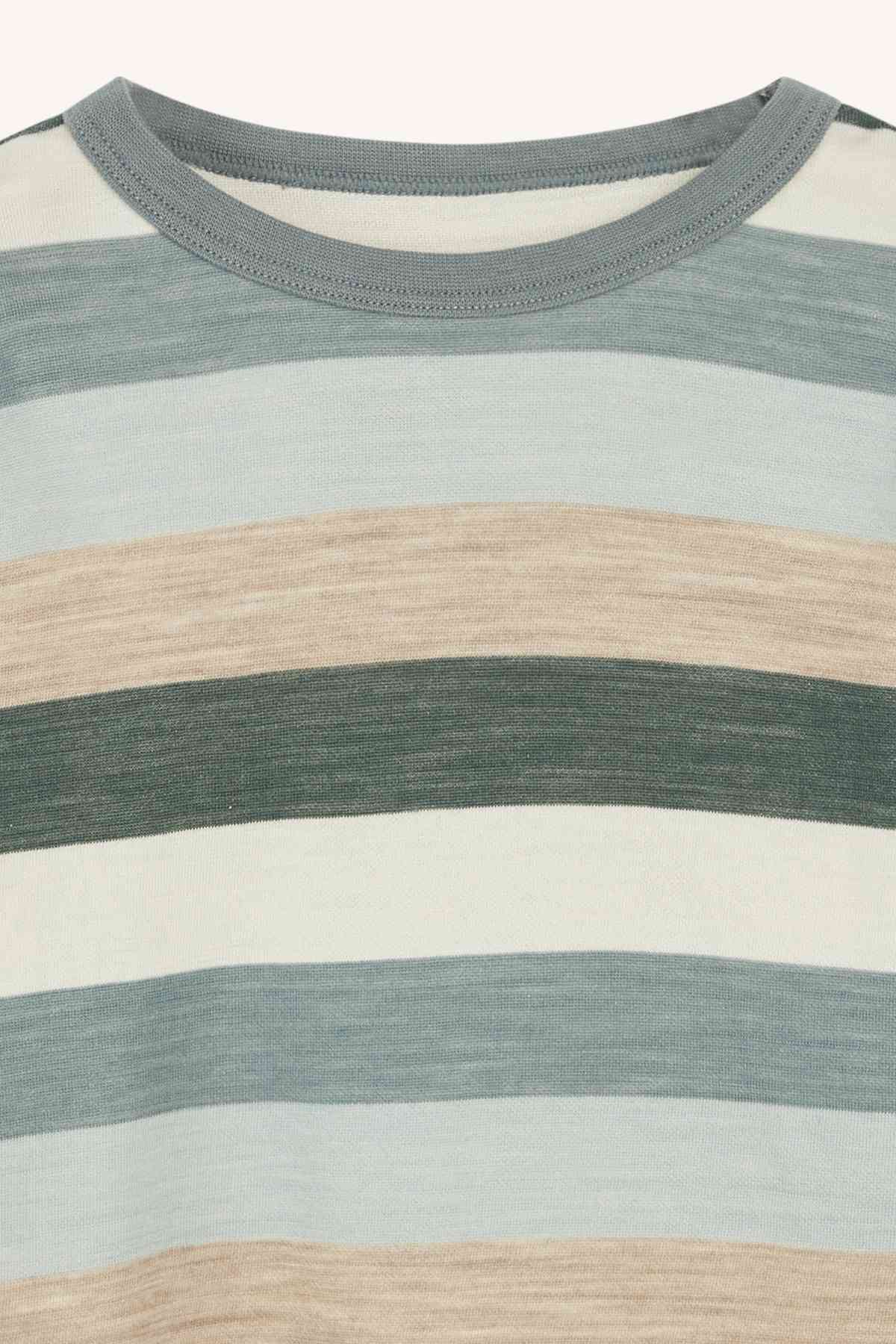 Abba - Pyjama Oberteil Wolle/Bambusviskose grün