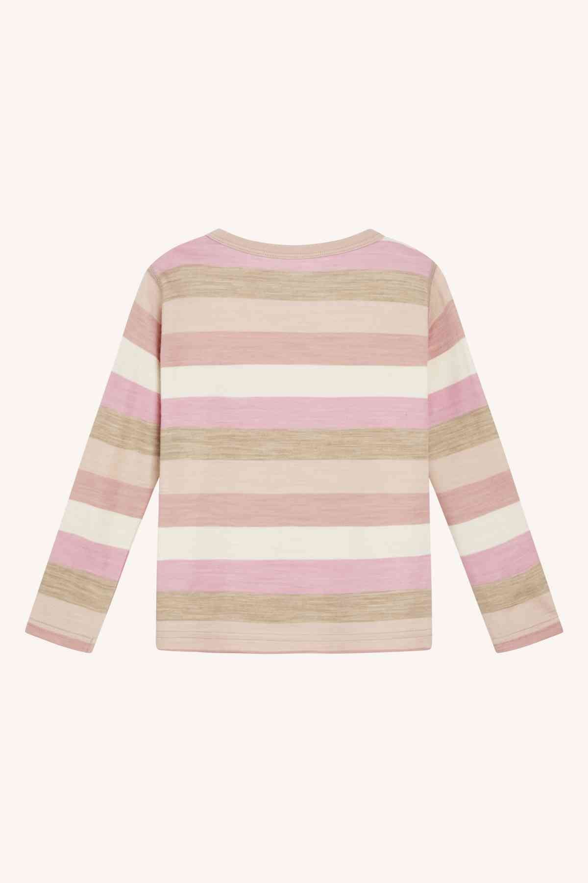 Abba - Pyjama Oberteil Wolle/Bambusviskose rosa