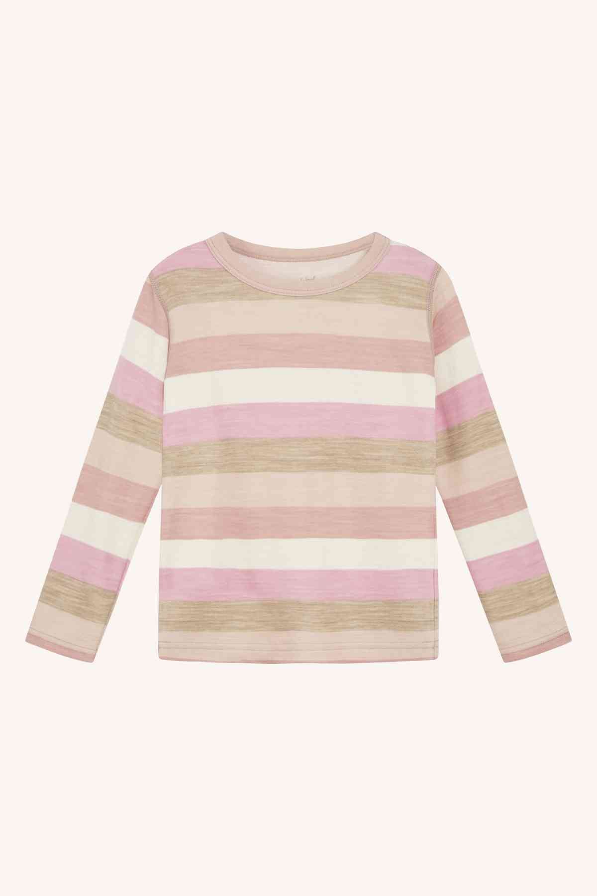 Abba - Pyjama Oberteil Wolle/Bambusviskose rosa