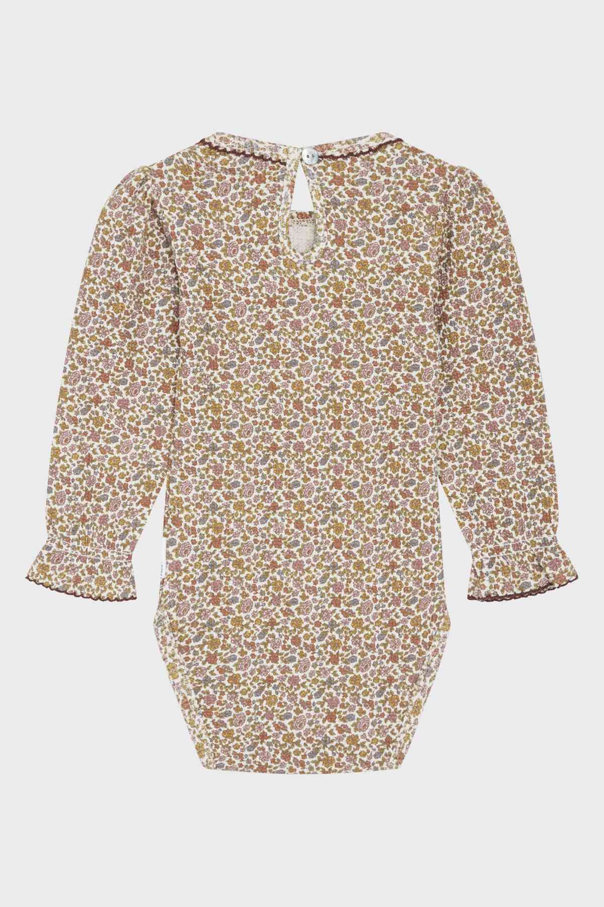 Beatrix - Bodyst Waffelpiqué Blumenprint