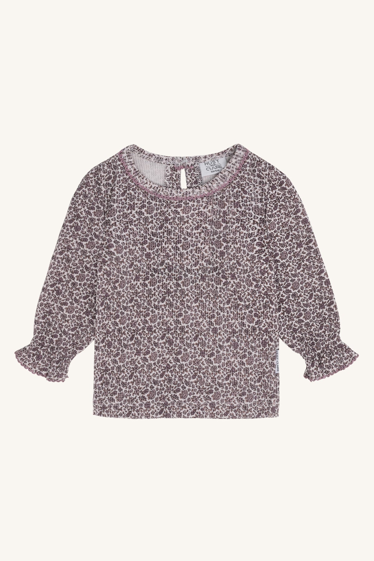 HCAriella - Langarmshirt Waffelpiqué Blumenmuster