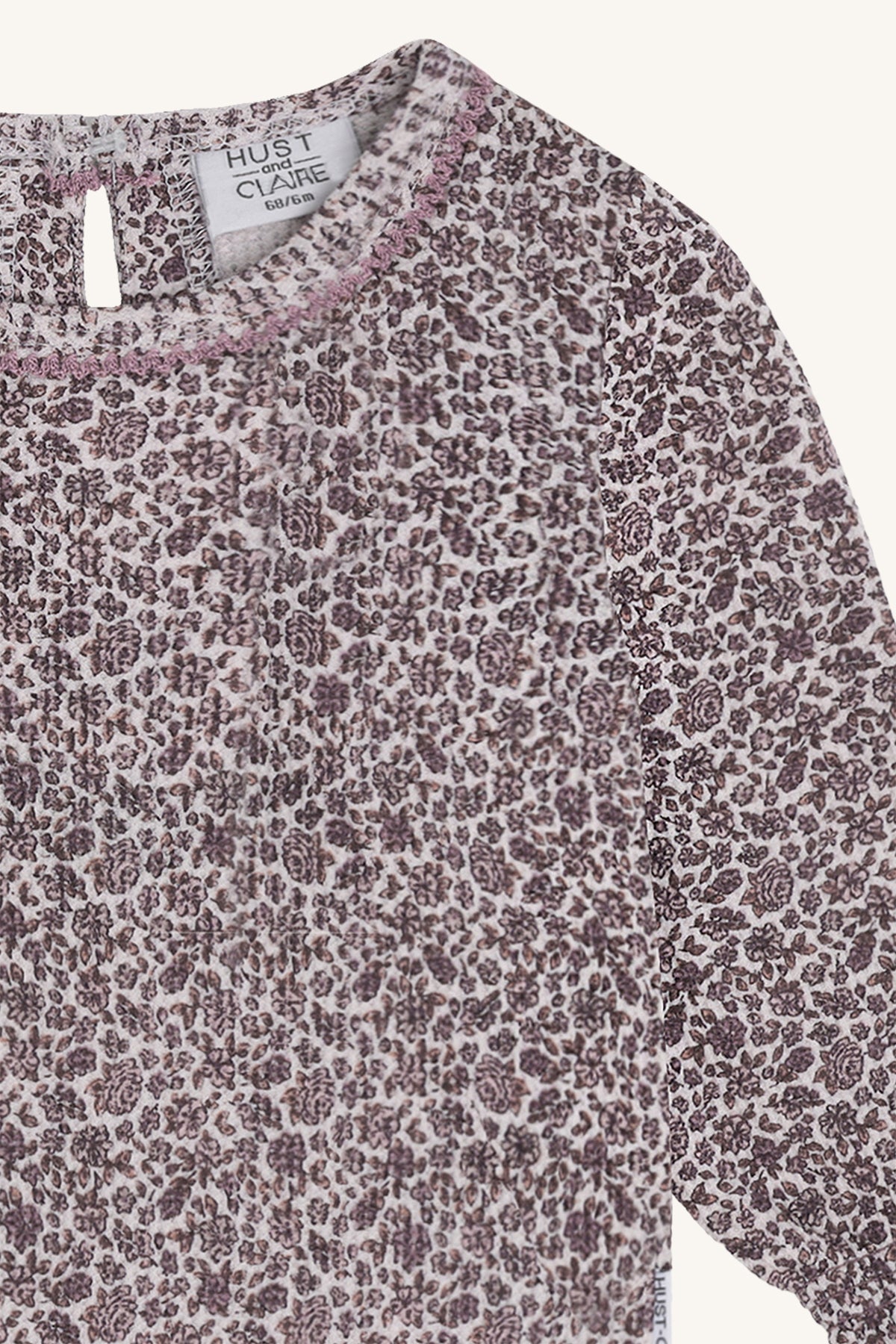 HCAriella - Langarmshirt Waffelpiqué Blumenmuster