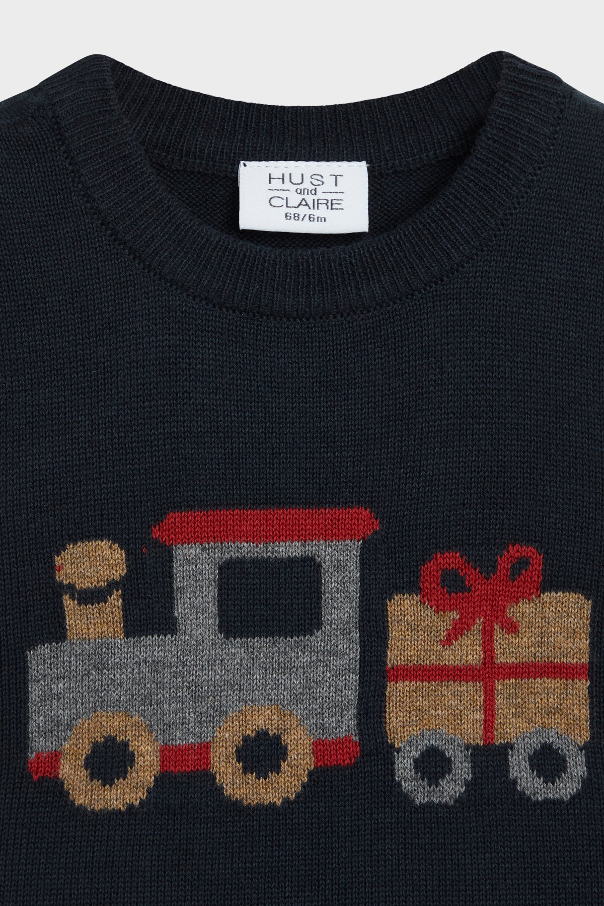 HCPerry - Weste gestrickt Weihnachtszug