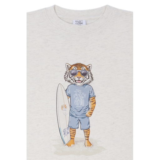 HCArthur Surfer T-Shirt Whisper Melange - nila kids