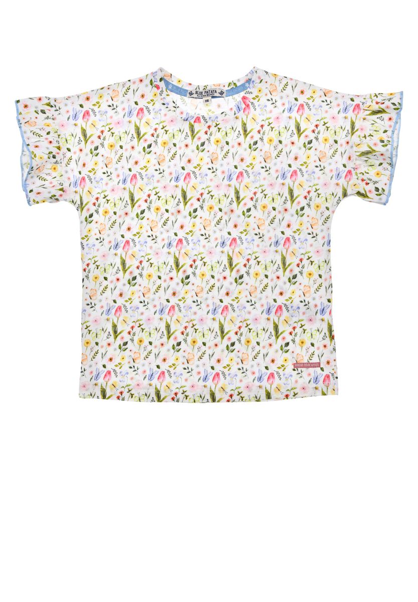 T-Shirt „Blumenwiese“ – Sommerliebe in voller Blüte