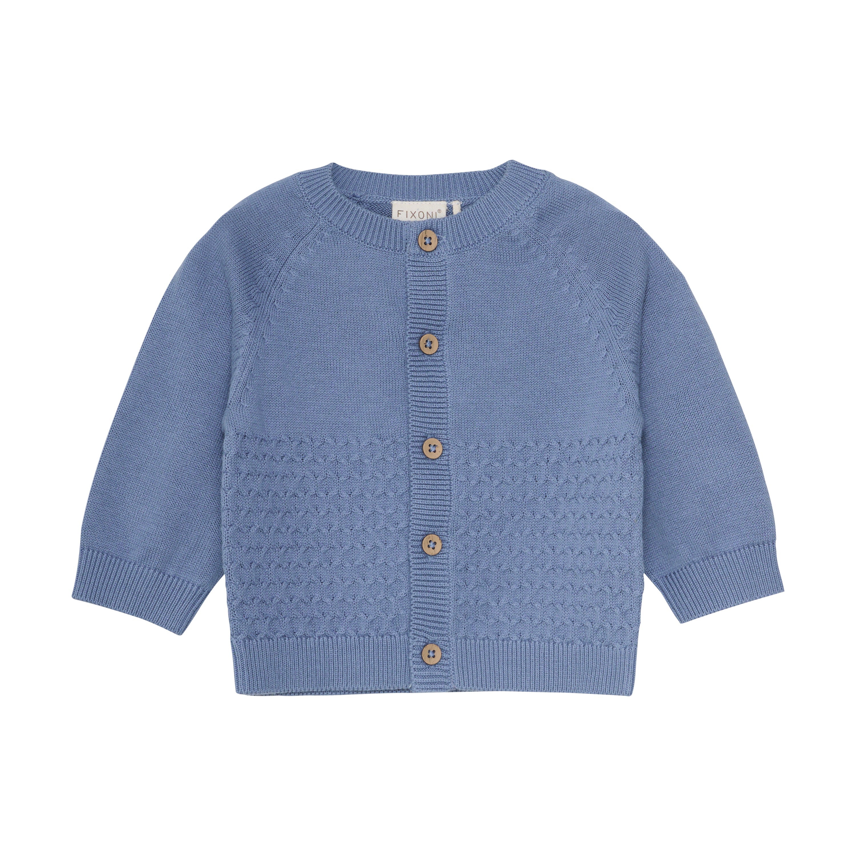 Cardigan gestrickt blau