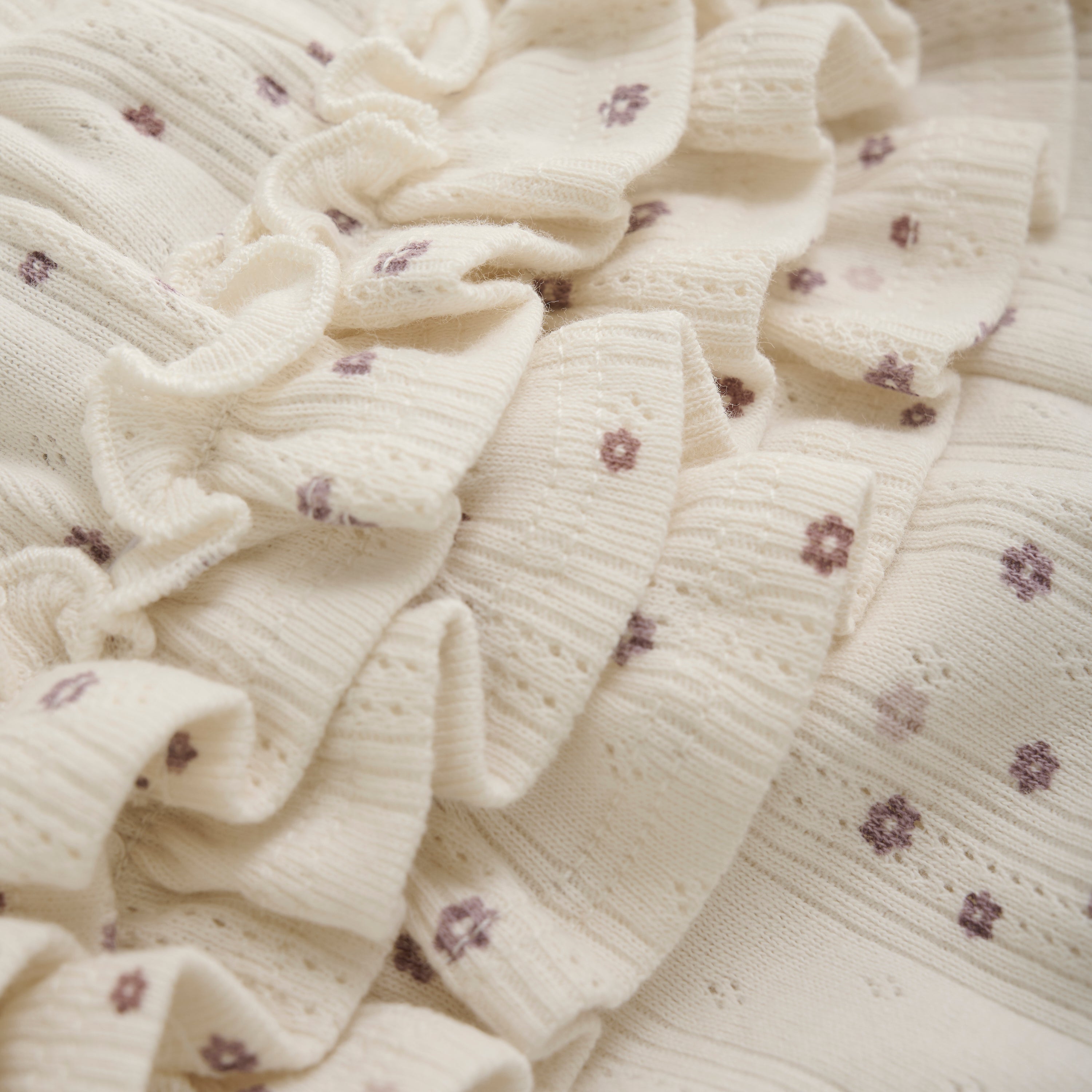 FIXONI Bloomers mit Rüschen & Pointelle-Muster | GOTS-zertifiziert