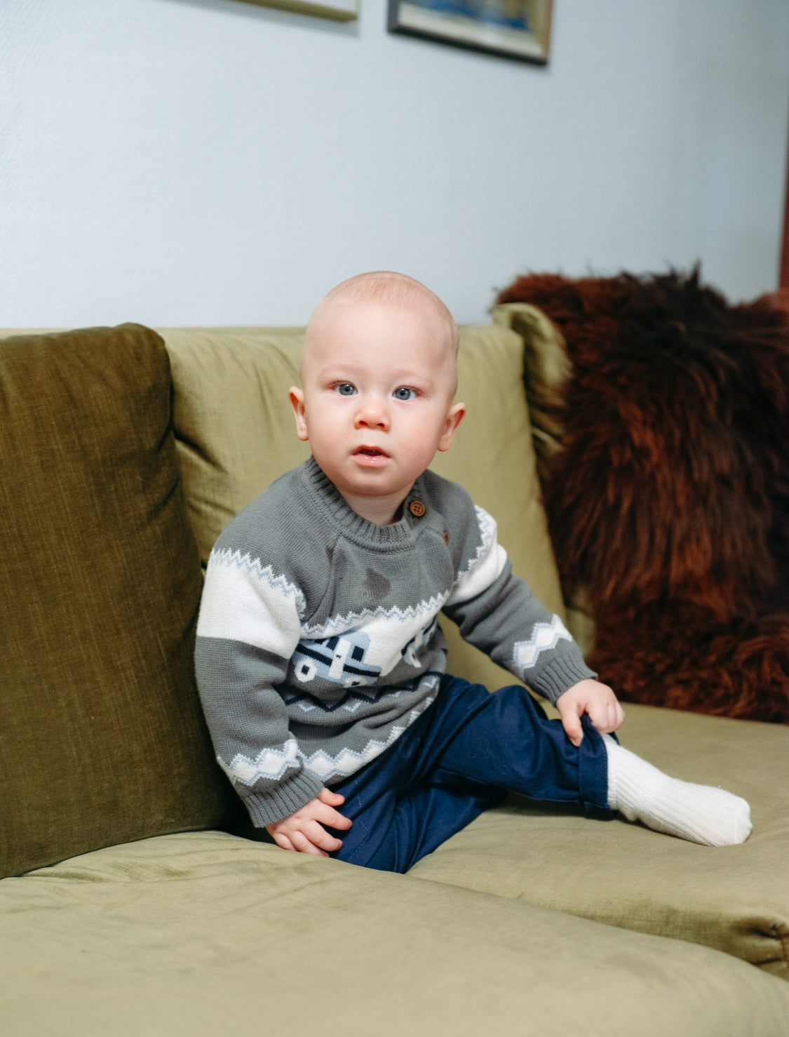 Palle - Pullover gestrickt Auto