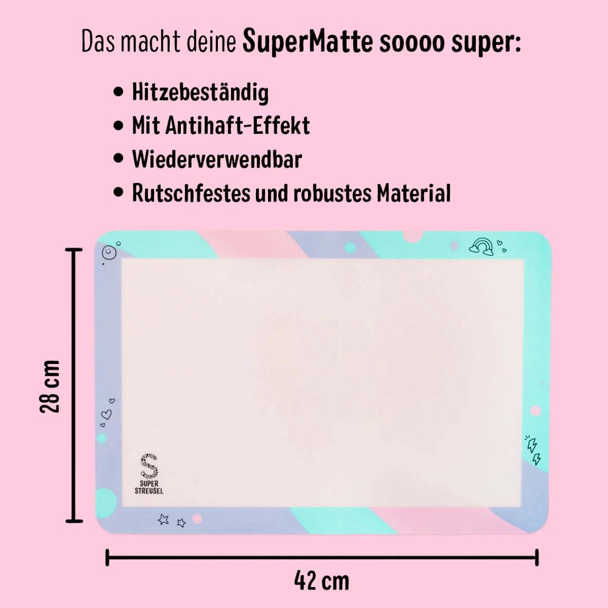 Backmatte aus Silikon, antihaft