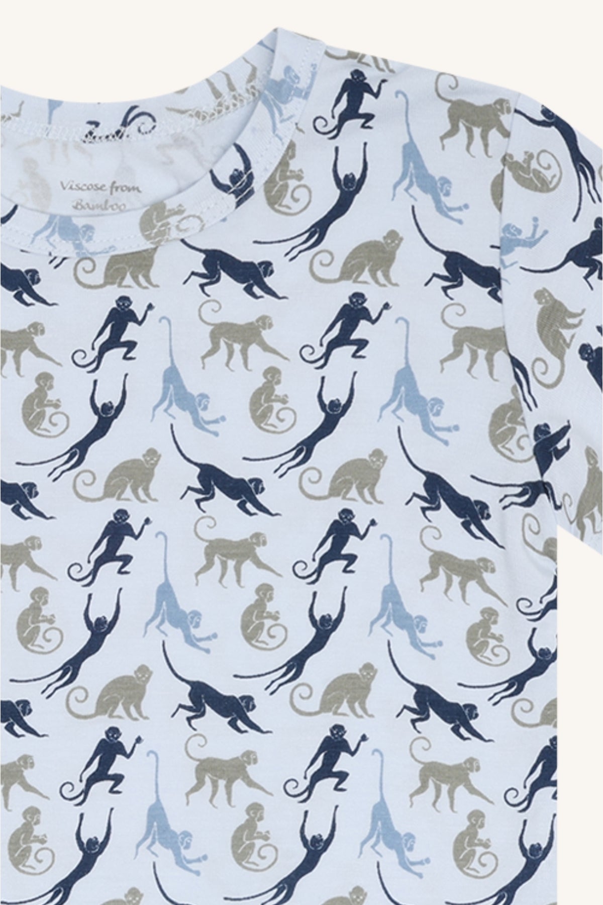 HCAustin Monkey Sun Bambus T-Shirt Water - nila kids