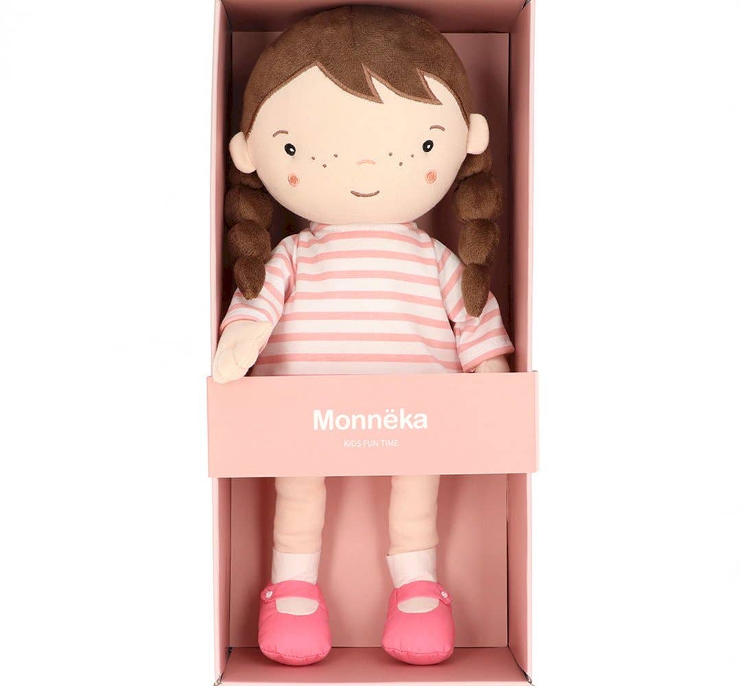 Stoffpuppe Lola - Geschenk für Babys und Kleinkinder