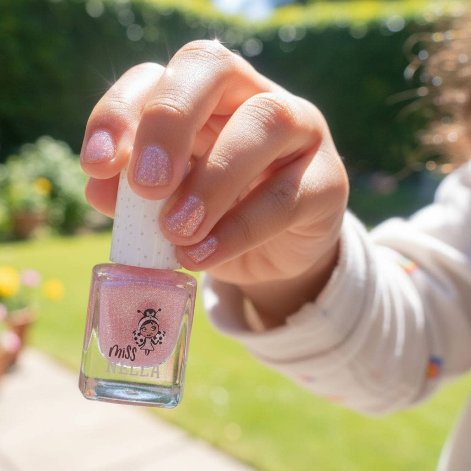 Itsy Glitzy Hippo Kinder Abziehbarer Geruchloser Nagellack - nila kids