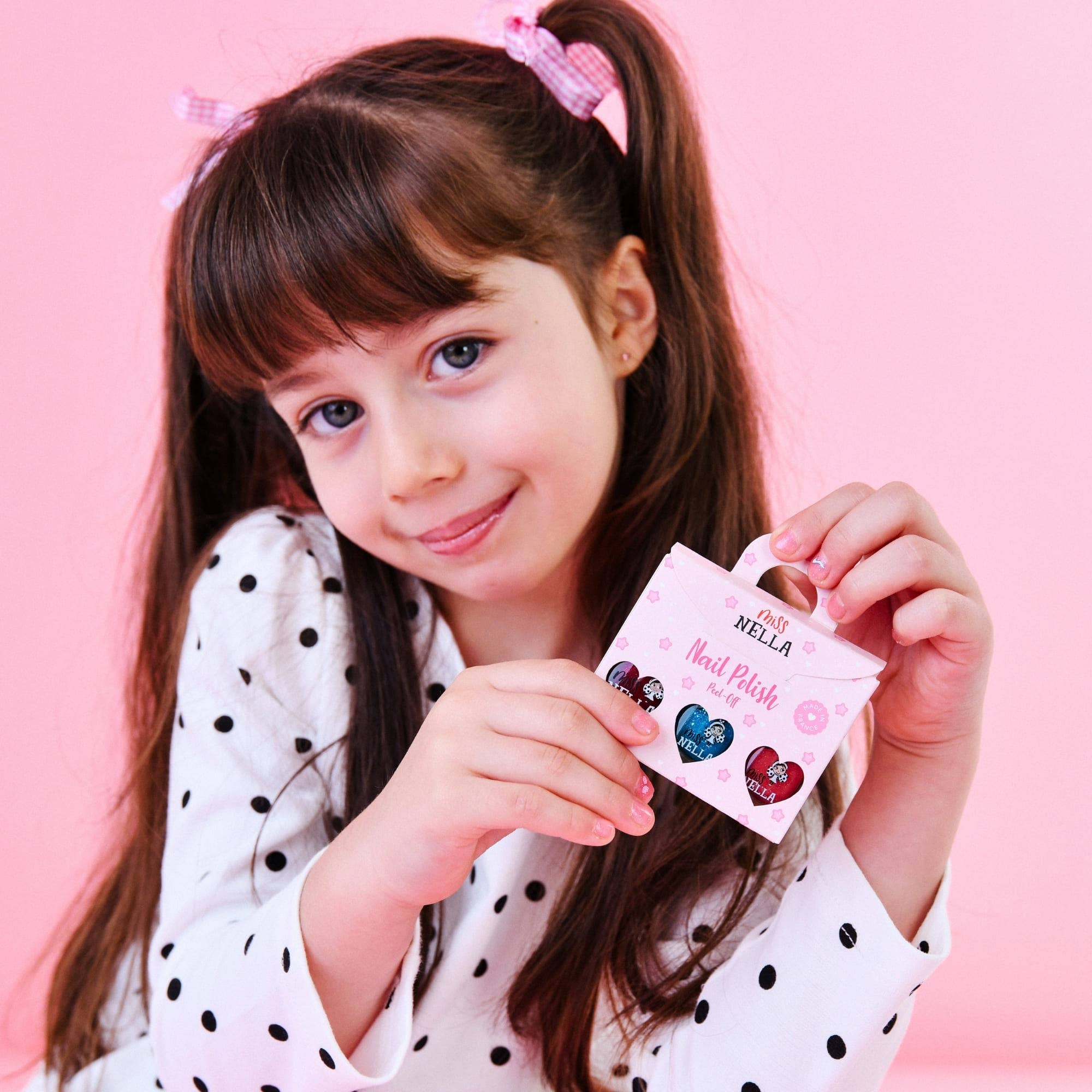 Miss Nella Set mit 3 abziehbaren Nagellacken in lila Einhornfarben - nila kids
