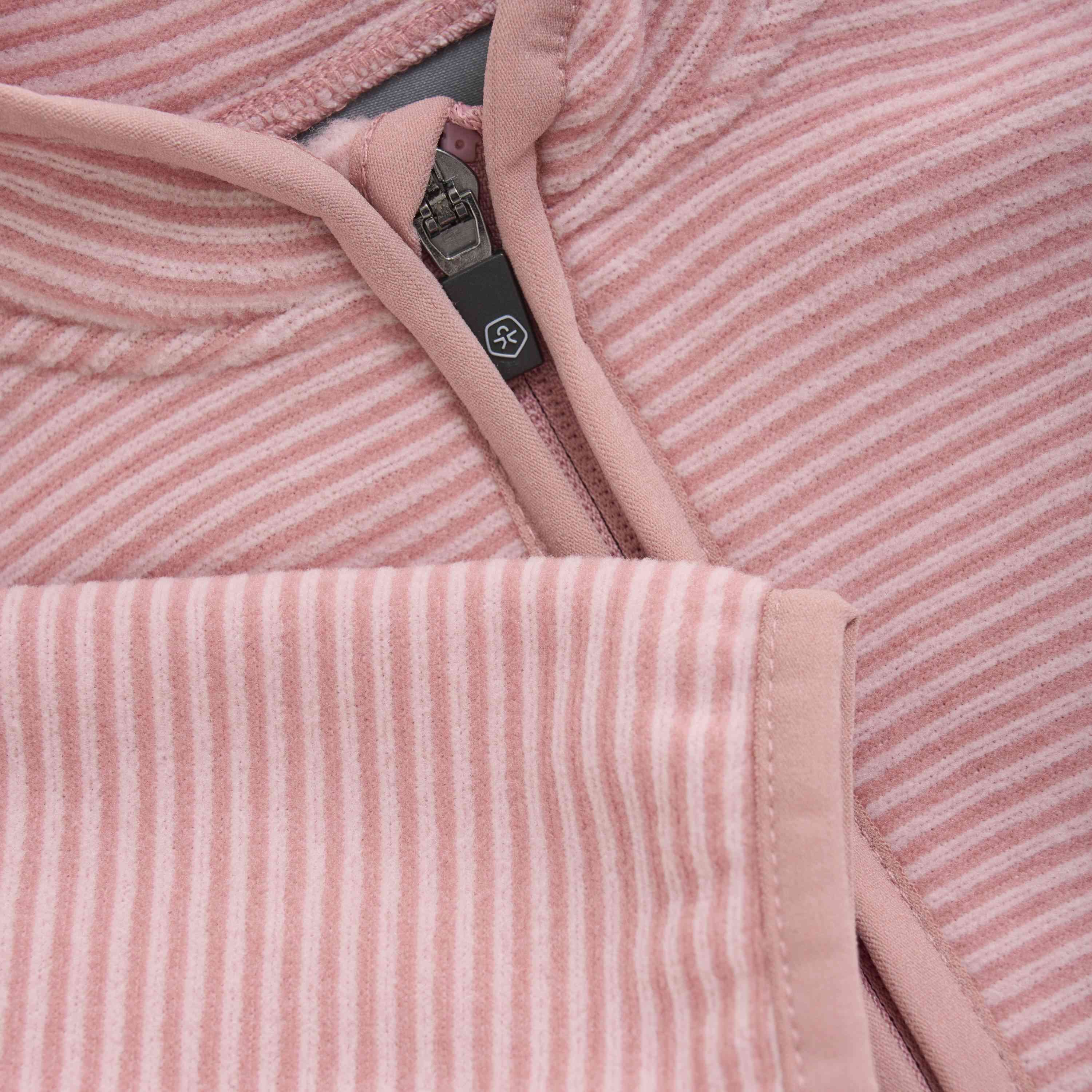 Baby Fleecejacke rosa gestreift