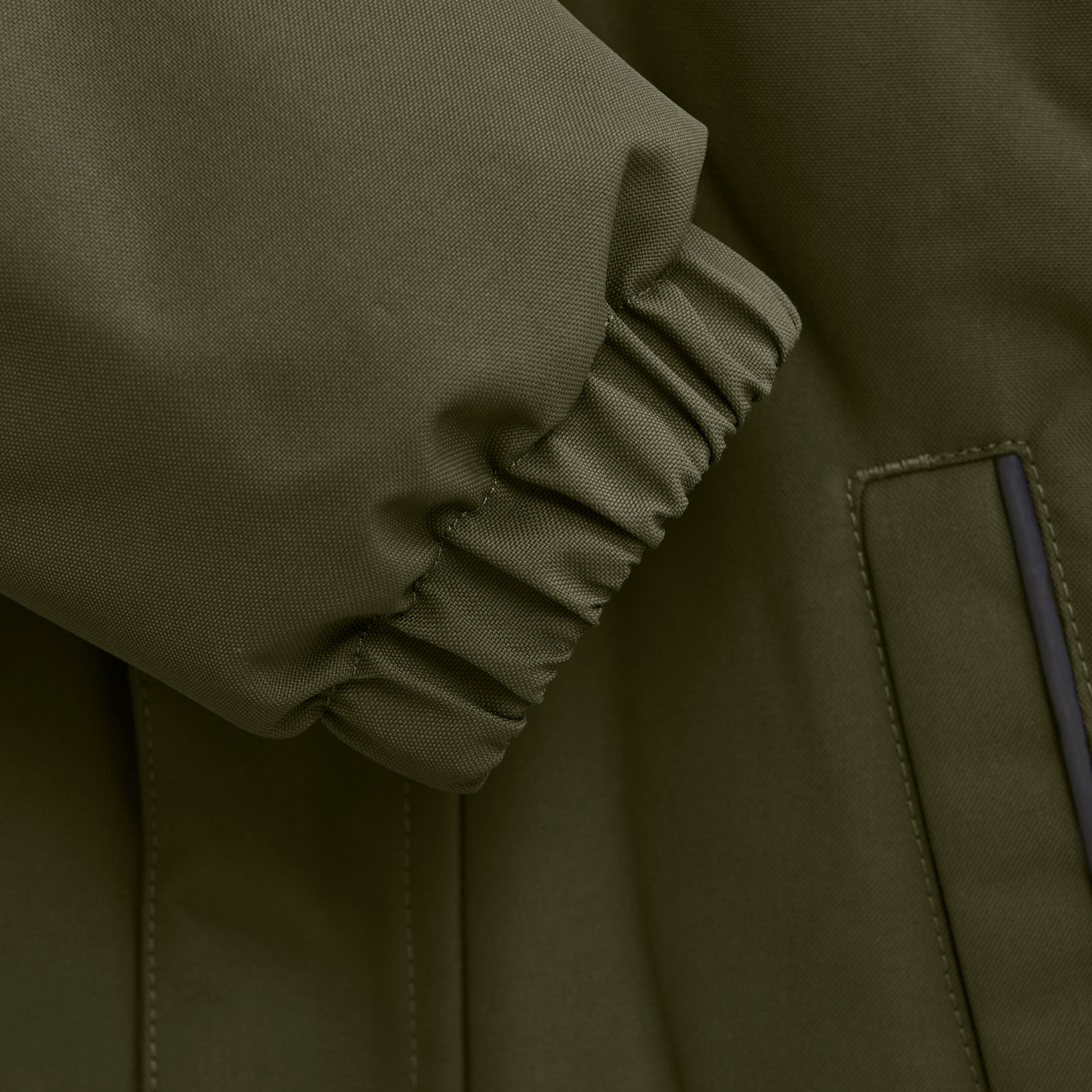 Color Kids - Parka W. Fake Fur grün