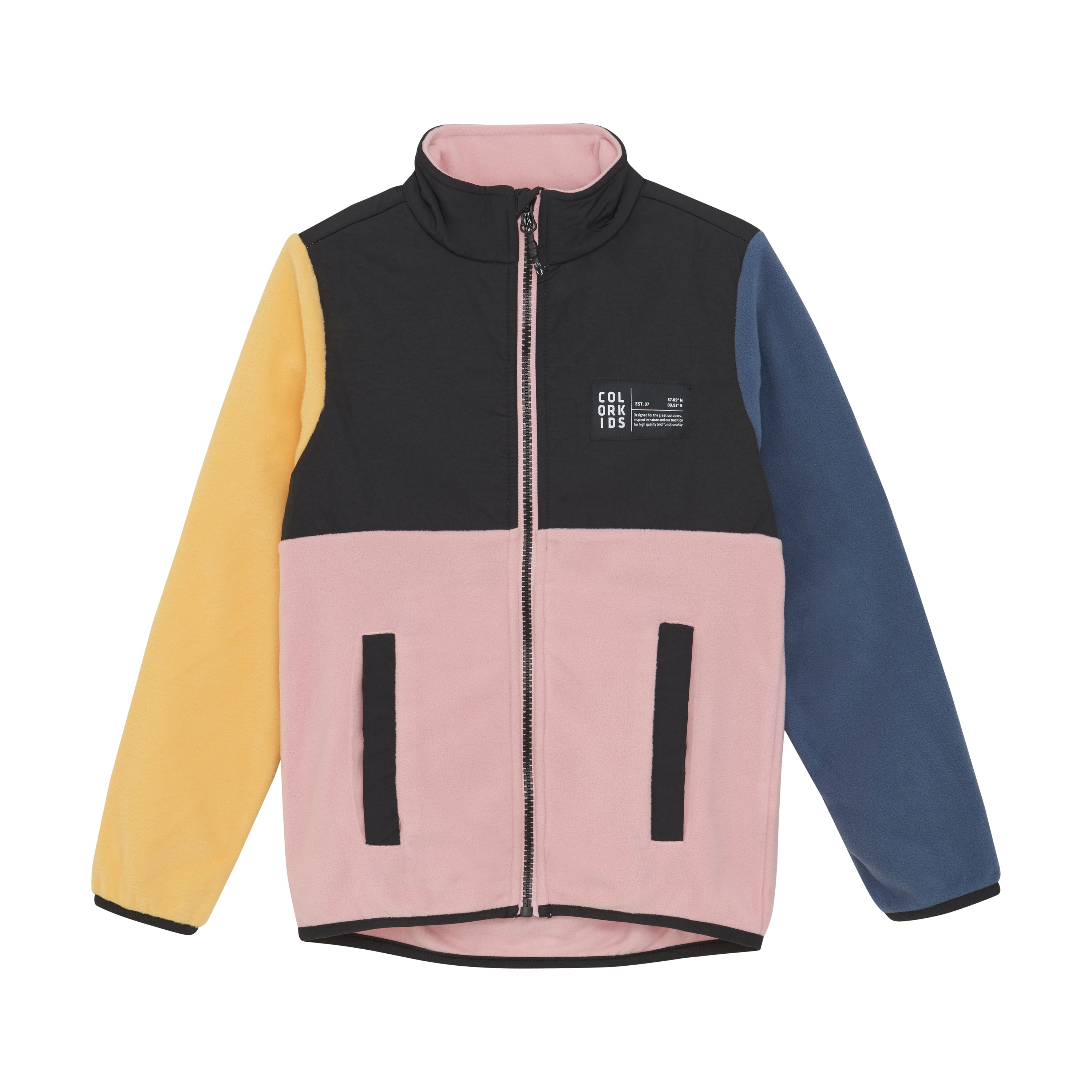COLOR KIDS Fleecejacke – kuschelig & bunt | 100 % recycelter Polyester