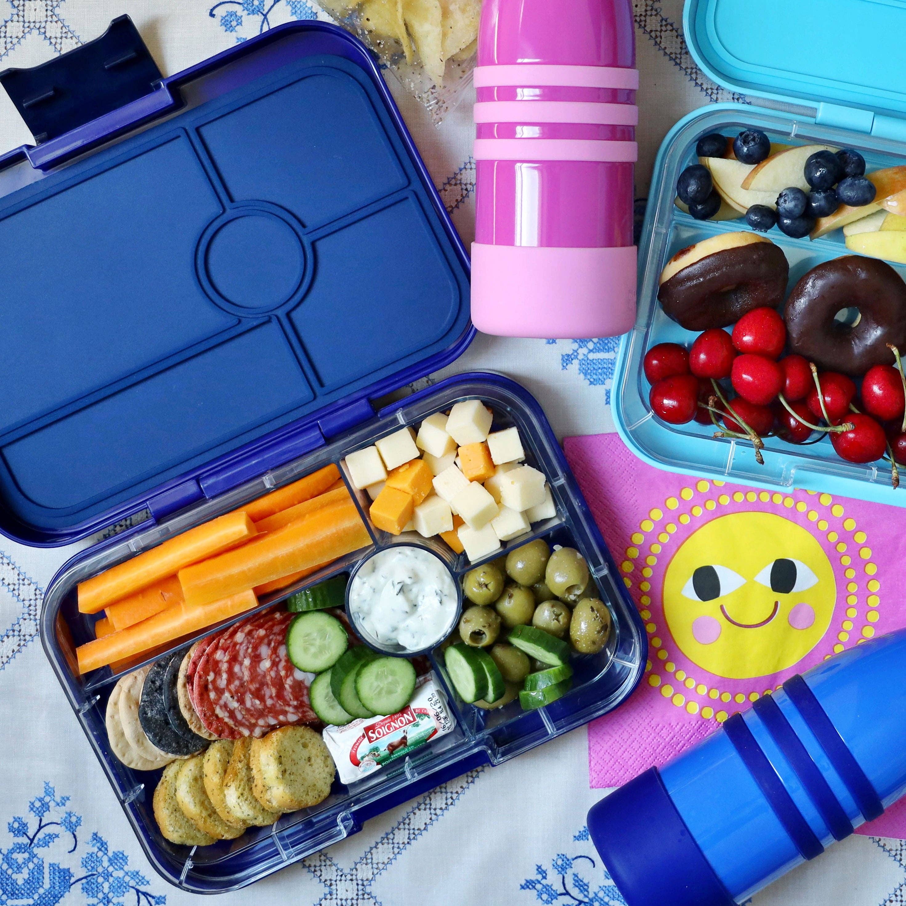 Auslaufsichere Yumbox Tapas Bento Lunchbox – Monte Carlo Blau grosse Grösse