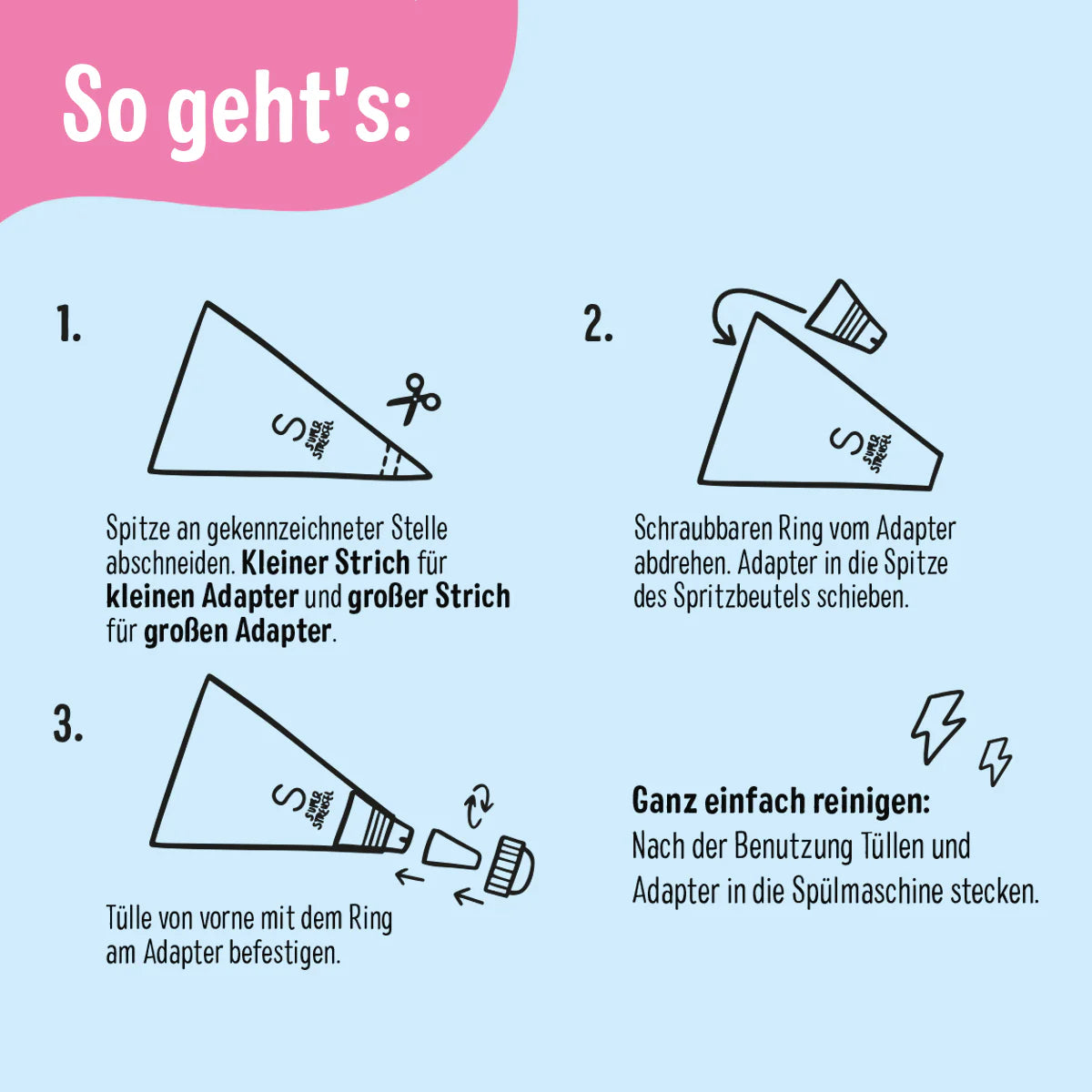 Spritztüllen Set zum Backen