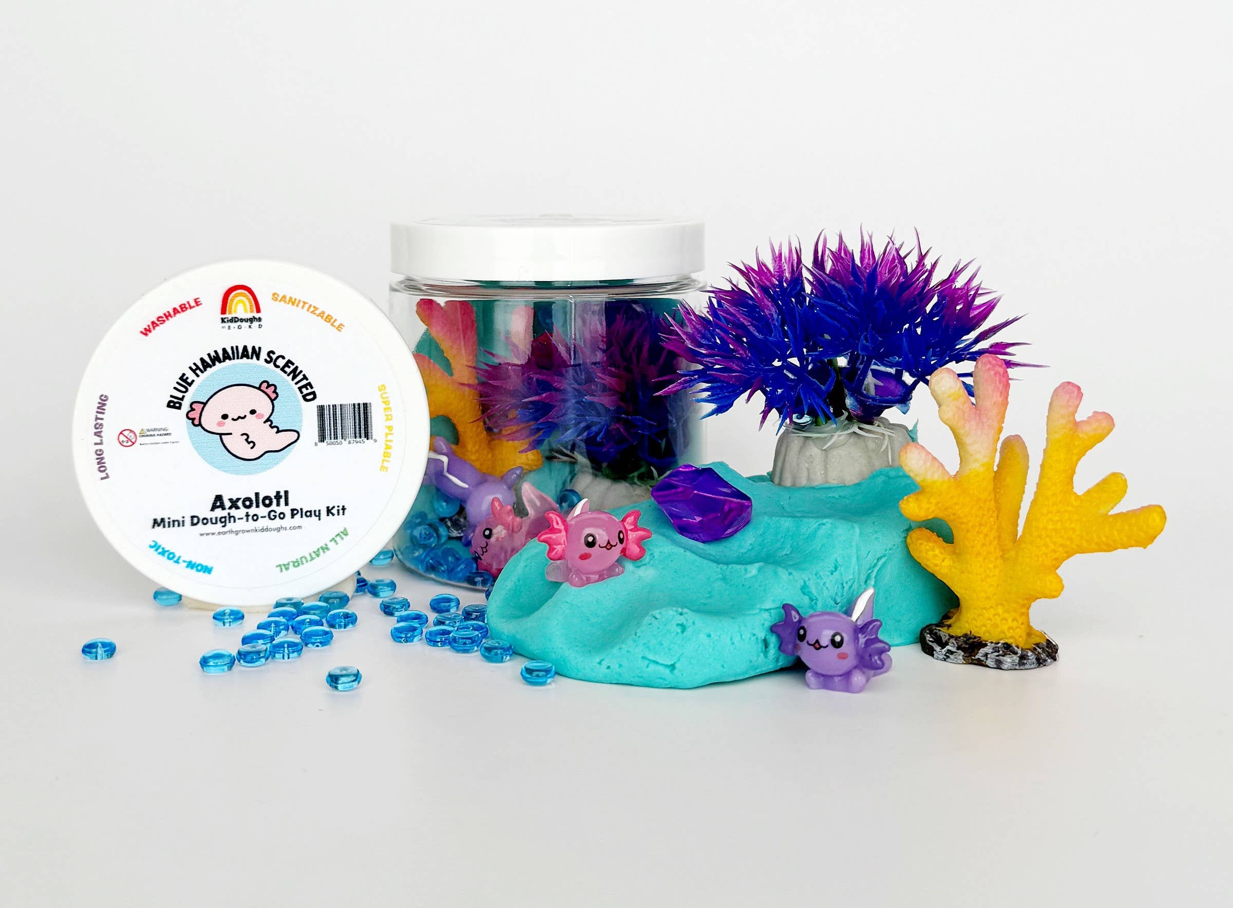 Axolotl (Blauer Hawaiianischer) Mini-Tough-To-Go