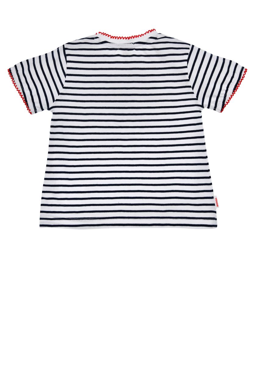 T-Shirt halbarm geringelt Kirschen