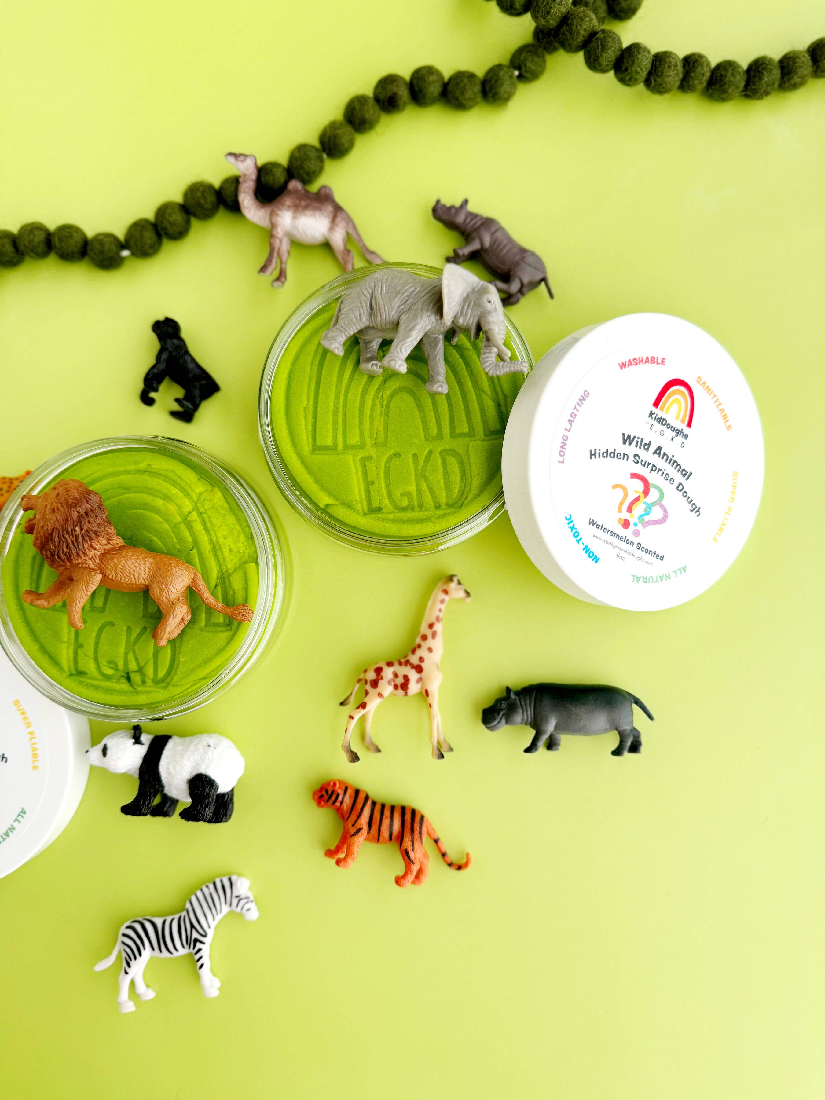 Wildtiere Überraschungs-Knetmasse KidDough – 113 g - nila kids