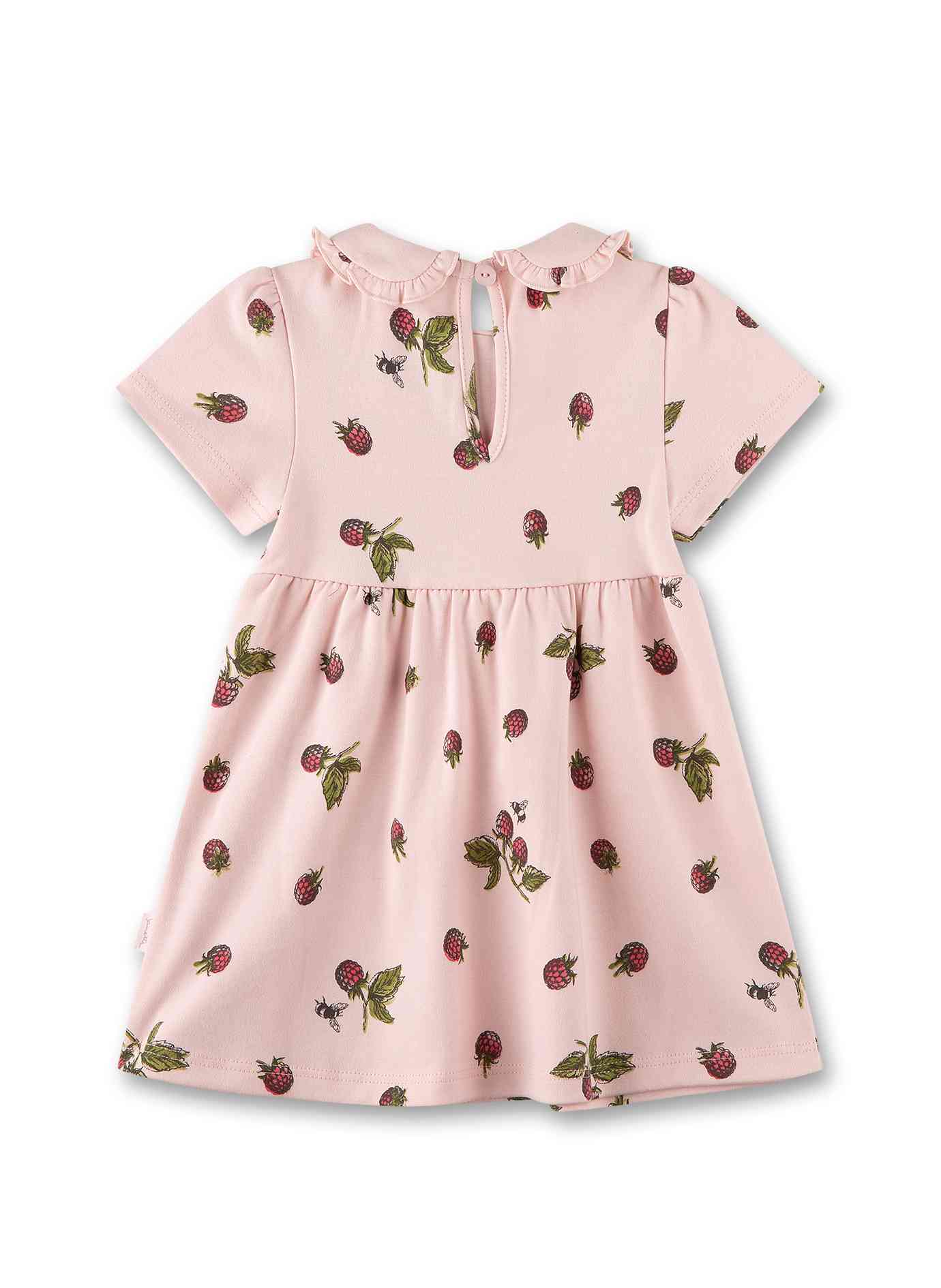 Kleid mit Erdbeer-Print | 100 % Bio-Baumwolle