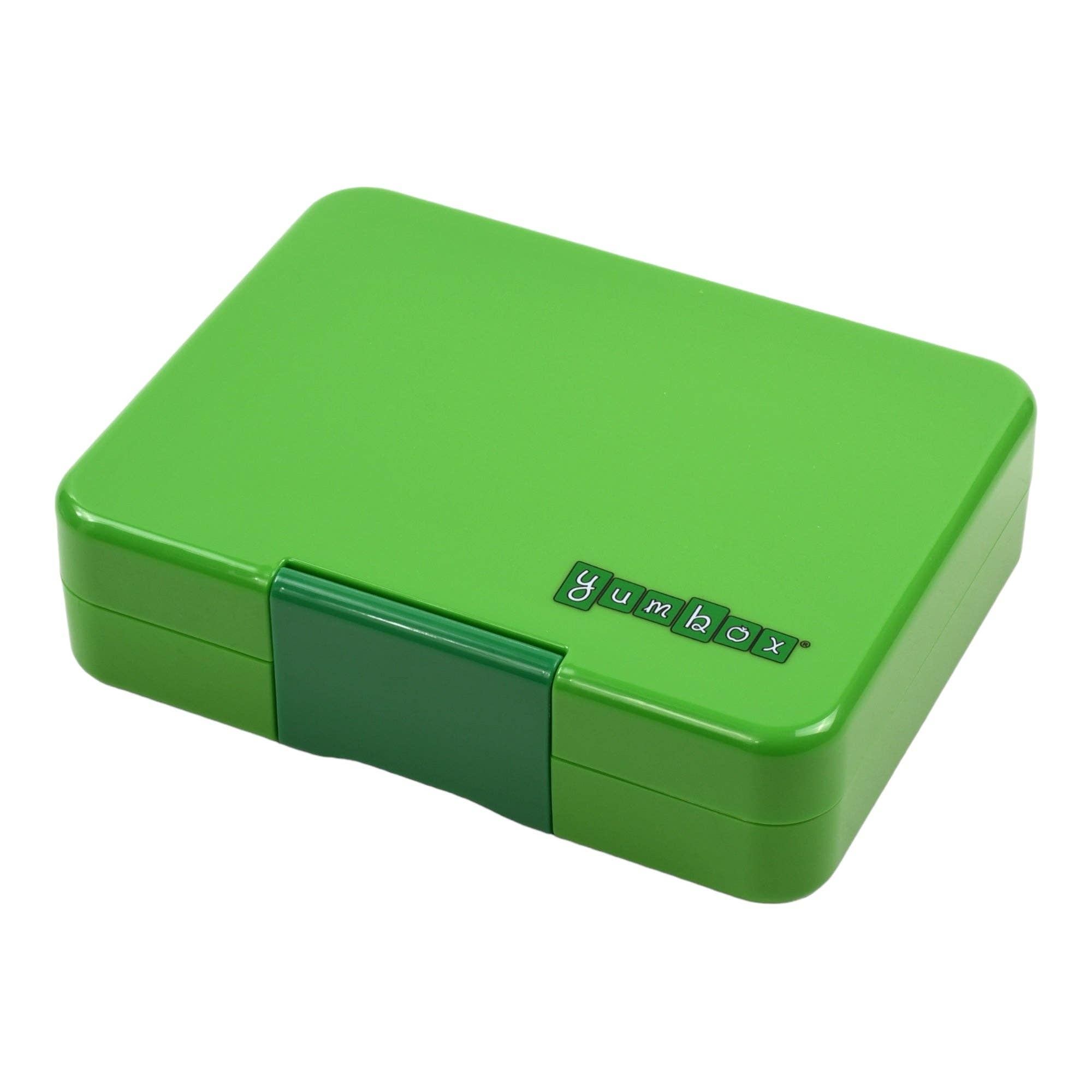 Yumbox Auslaufsichere Bento-Snackbox – Grün mit Haifisch-Einsatz