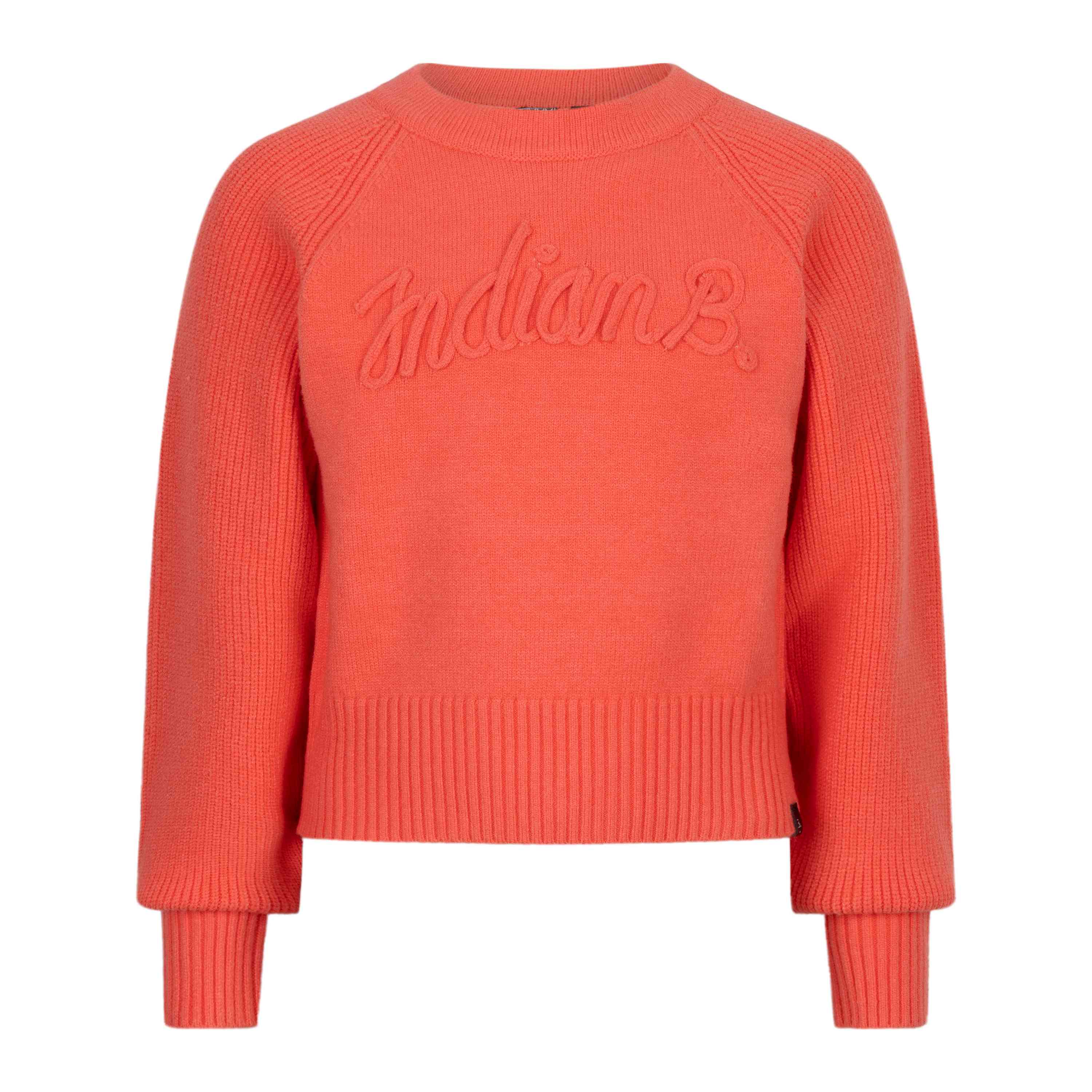 Strickpullover in Lachs